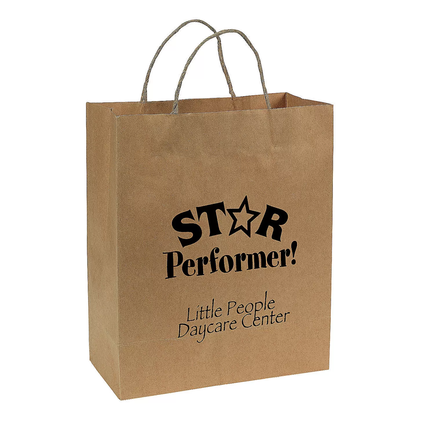 Online 10 1/2" X 5 1/4" X 13" Large Brown Kraft Paper Gift Bags - 12 Pc. Halloween Bags