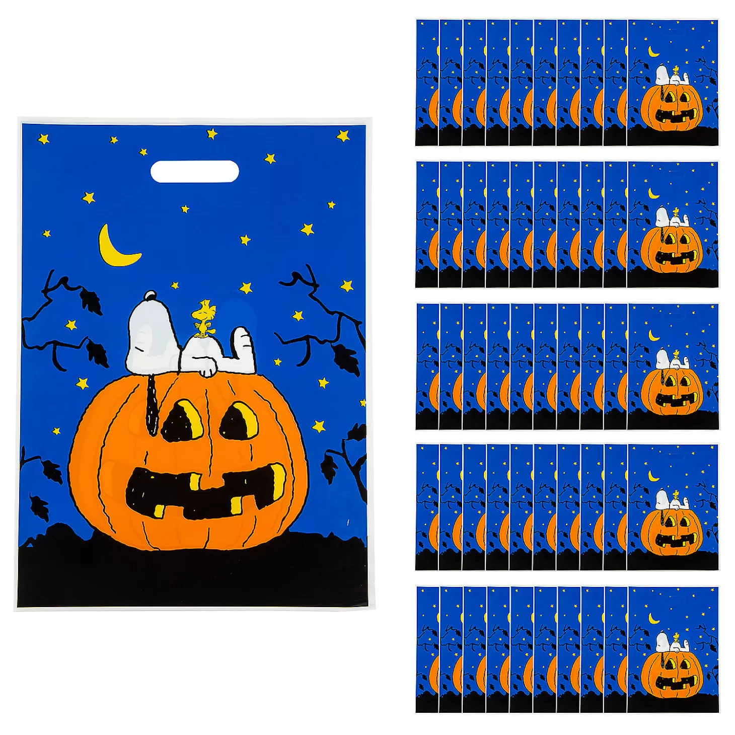 Fashion 11 3/4" X 17" Bulk 50 Pc. Peanuts Halloween Bags