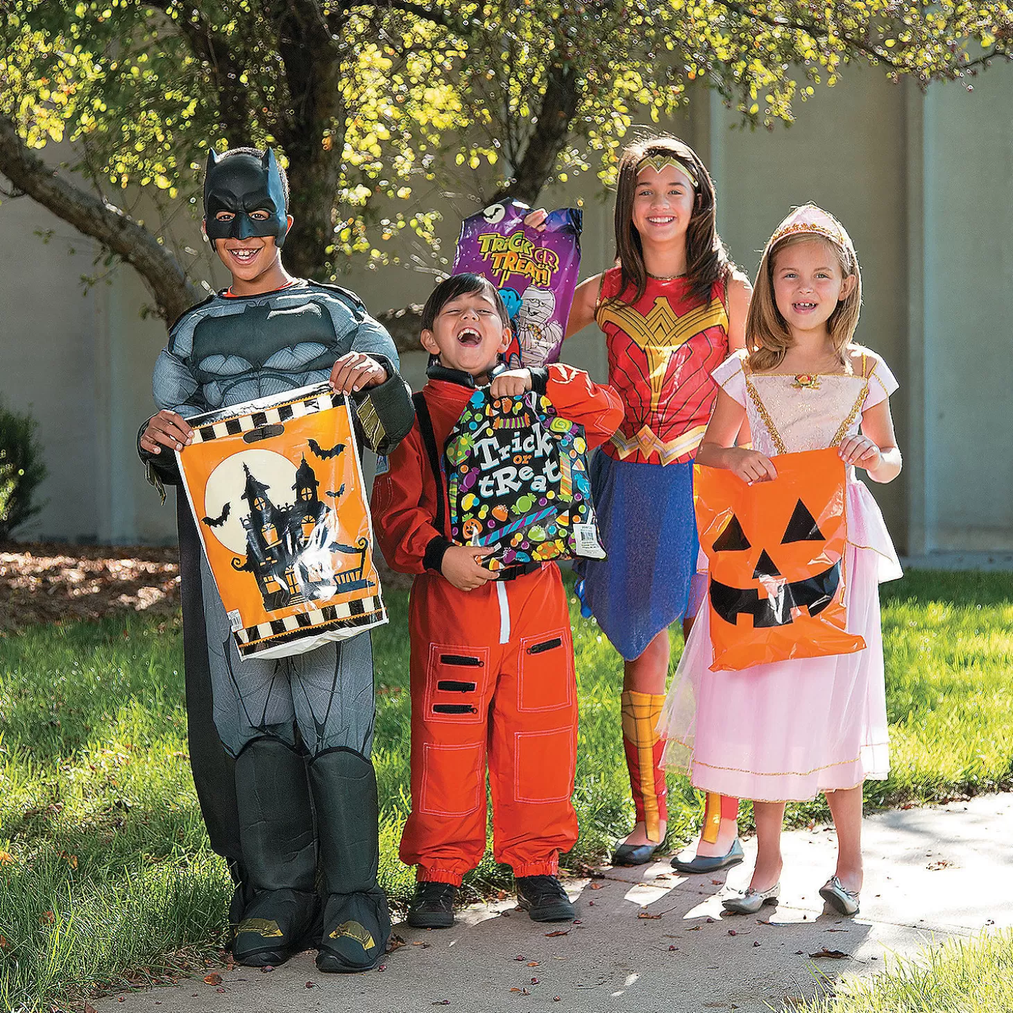 Shop 12 1/2" X 17" Bulk 250 Pc. Medium Halloween Trick-Or-Treat Plastic Goody Bag Assortment Bulk Halloween Supplies