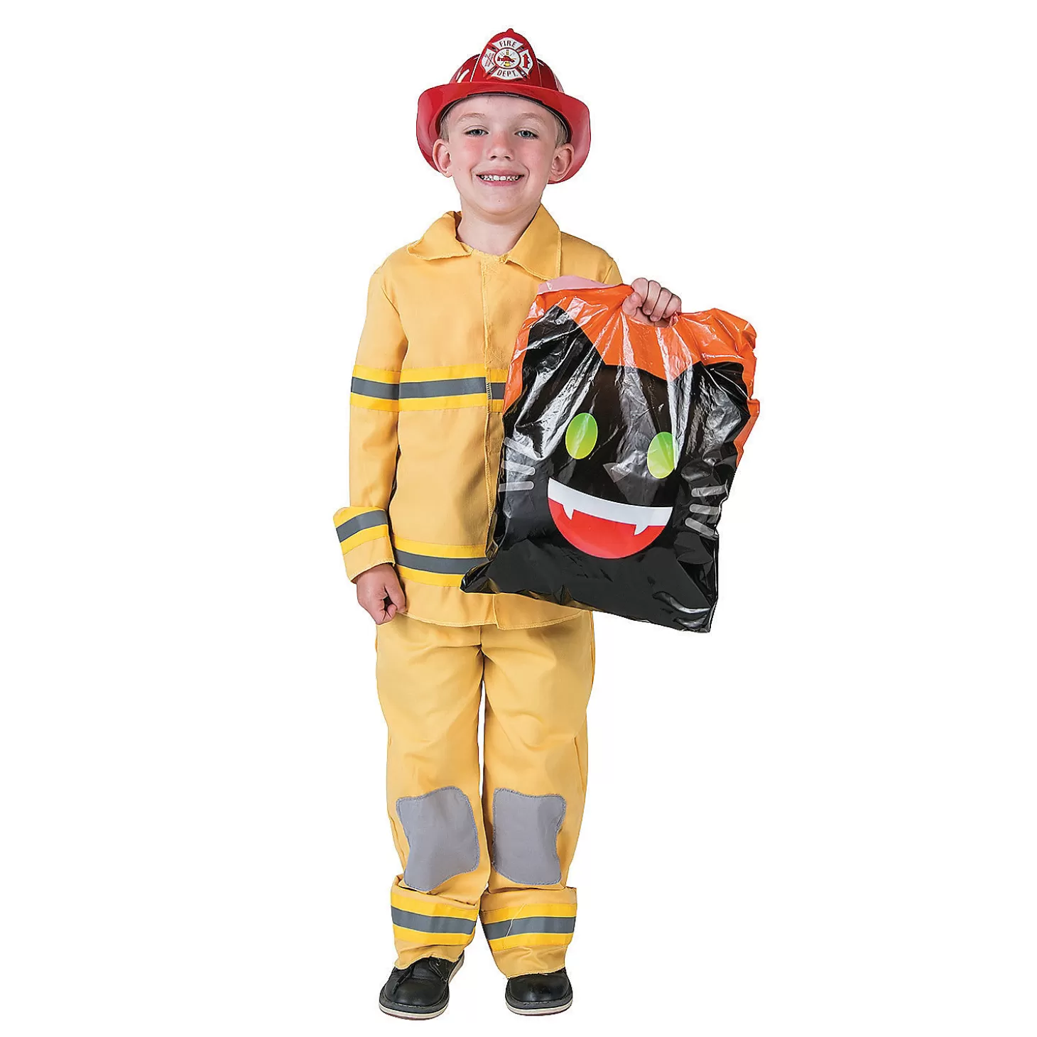 Best 12 1/2" X 17" Bulk 50 Pc. Large Halloween Emoji Face Trick-Or-Treat Plastic Goody Bags Halloween Bags