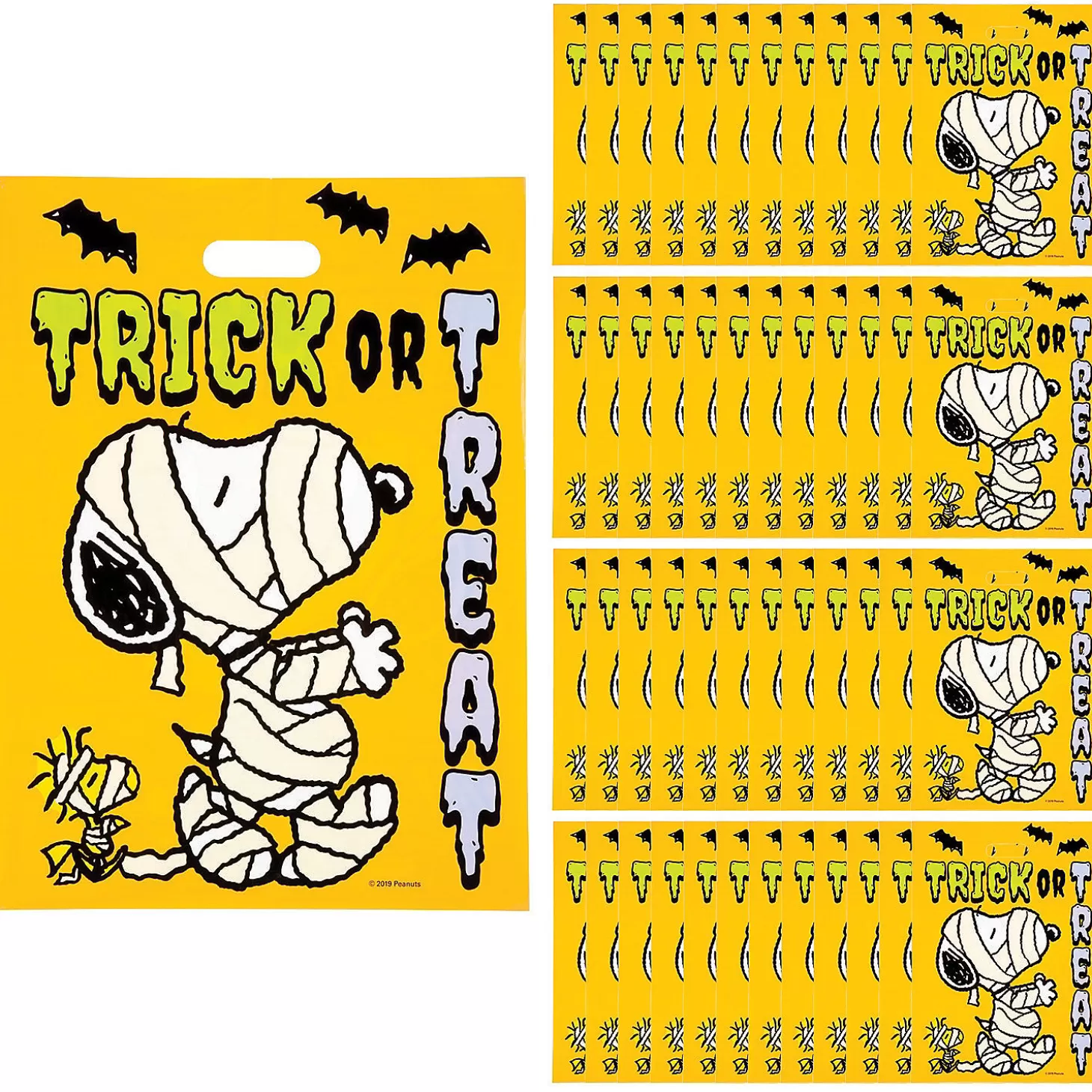 Hot 12 1/2" X 17" Bulk 50 Pc. Large Peanuts Halloween Bags