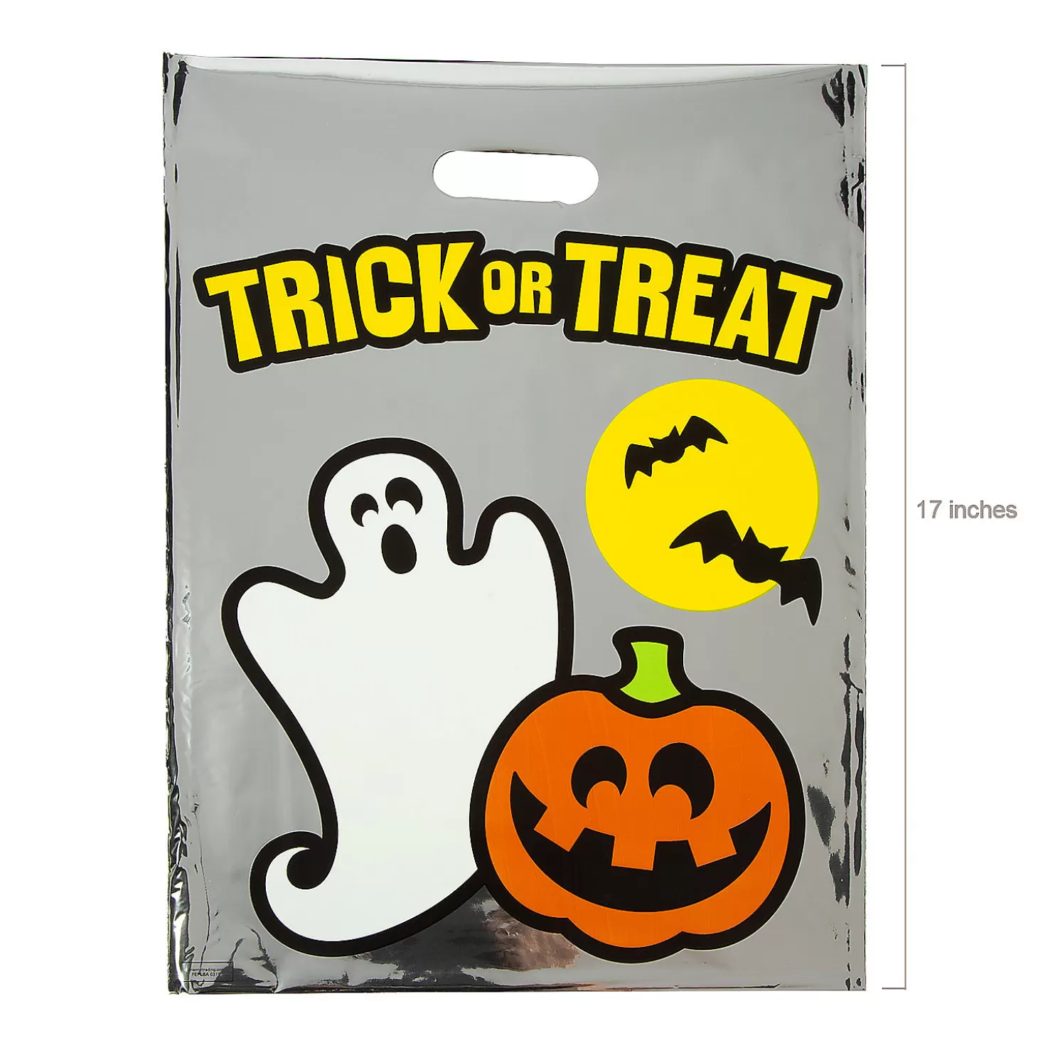 Clearance 12 1/2" X 17" Bulk 50 Pc. Plastic Reflective Halloween Goody Bags Halloween Bags