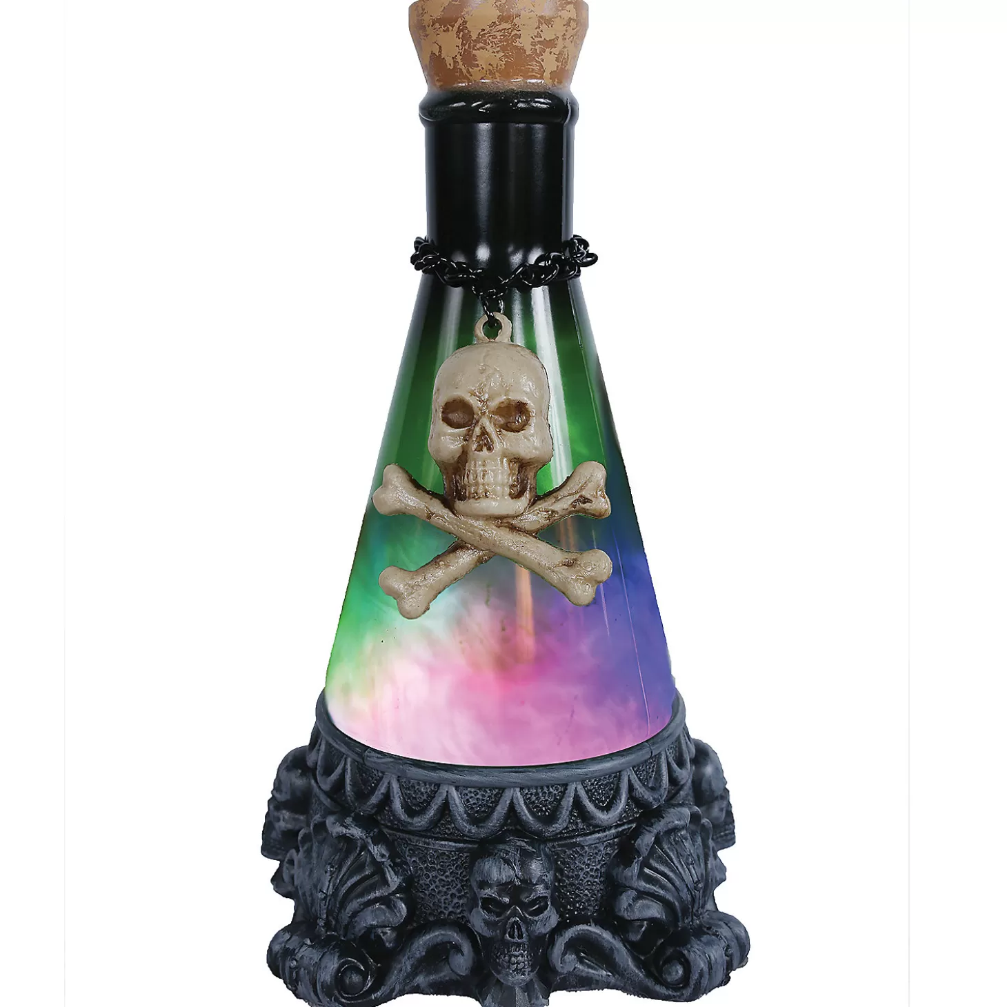 New 12" Green Potion Bottle Decoration Skulls & Skeletons