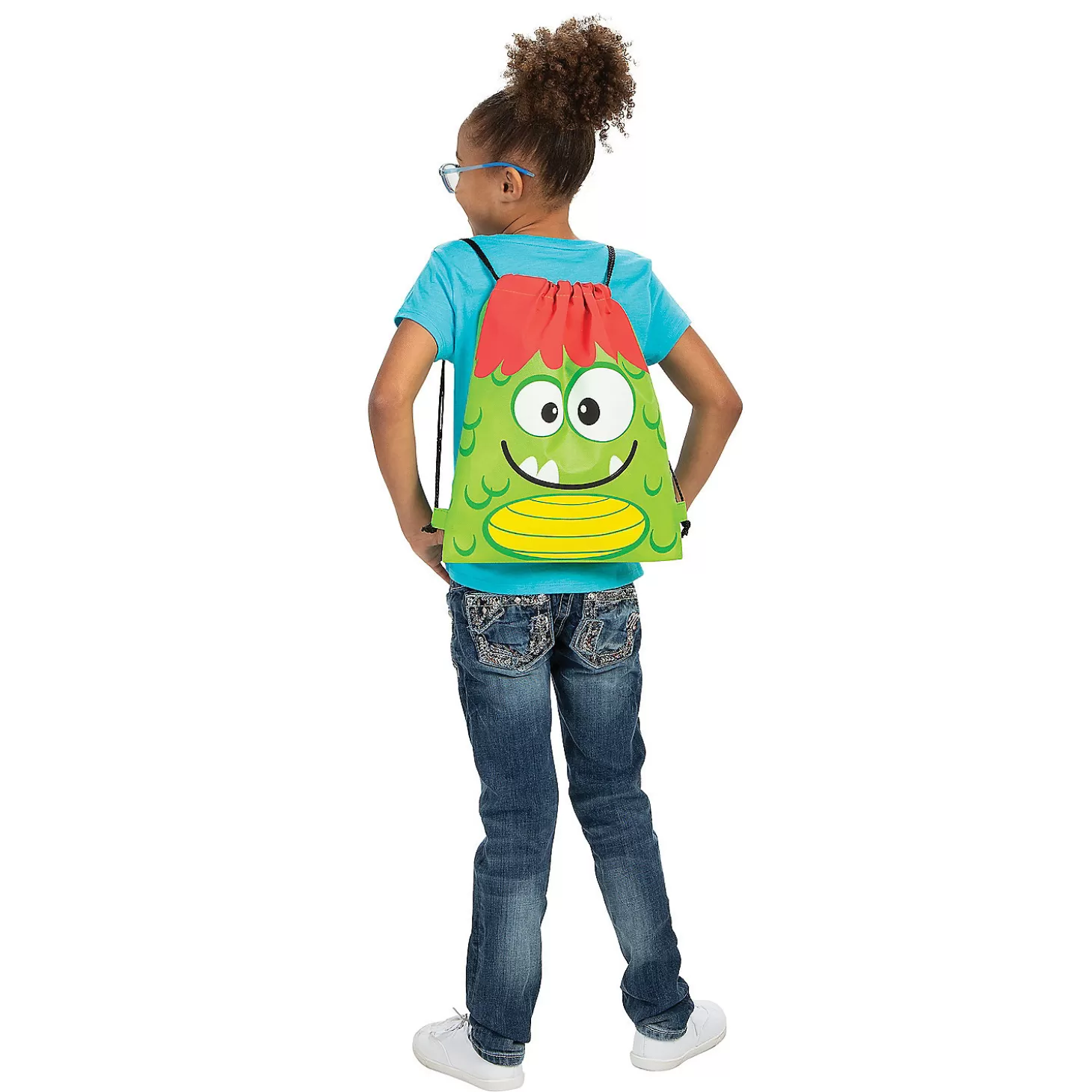 Sale 12" X 15" Medium Nonwoven Silly Monster Drawstring Bags - 12 Pc. Halloween Bags