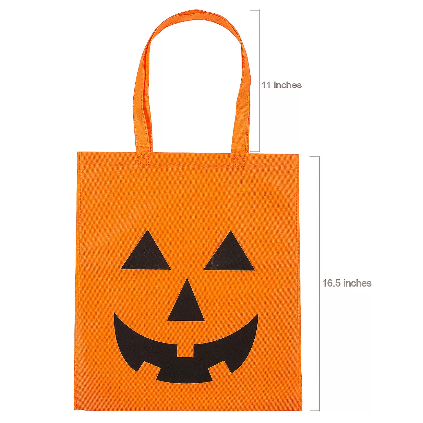 Discount 15" X 16 1/2" Large Jack-O'-Lantern Tote Bags - 12 Pc. Halloween Bags