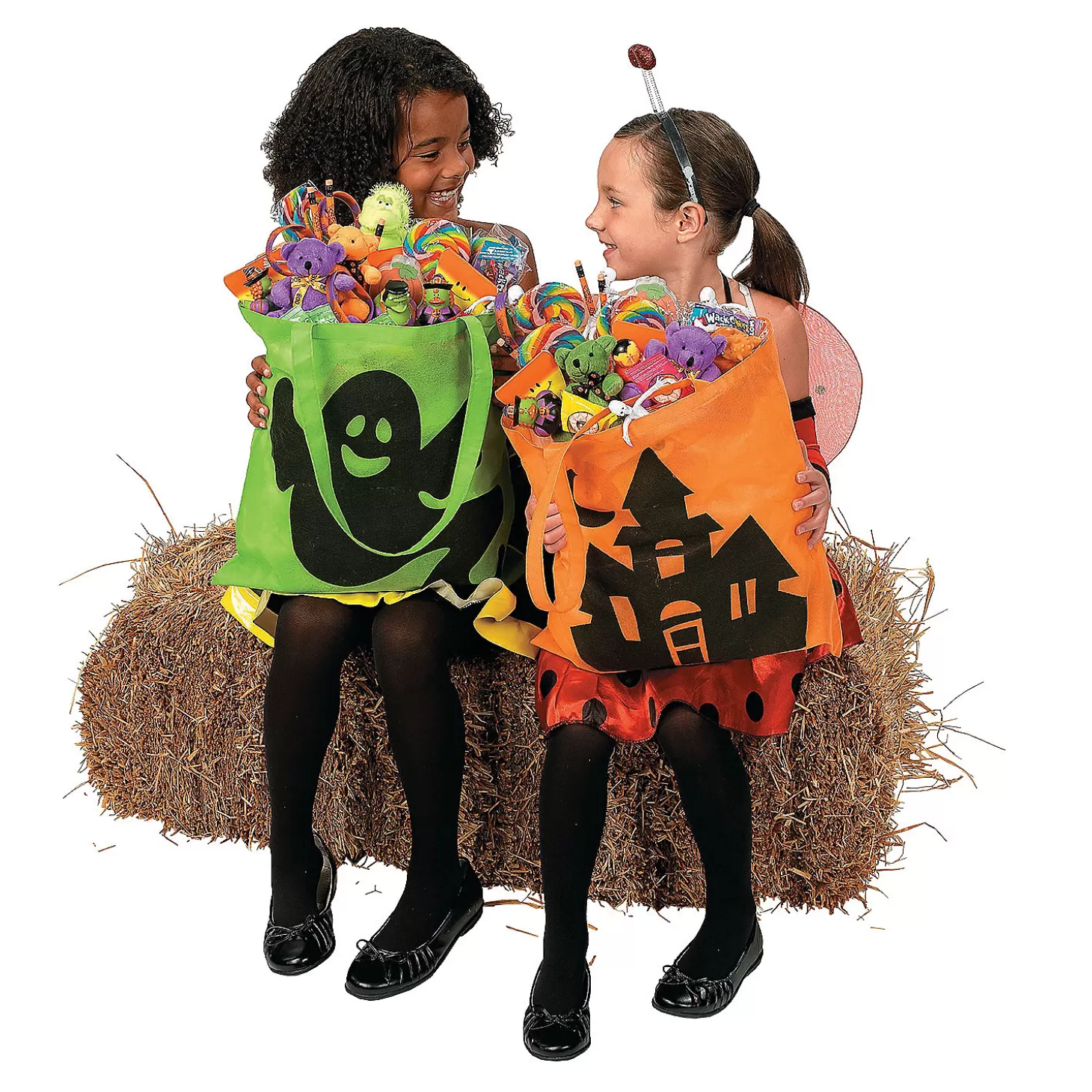 Store 15" X 17" Large Nonwoven Iconic Halloween Tote Bags - 12 Pc. Halloween Bags