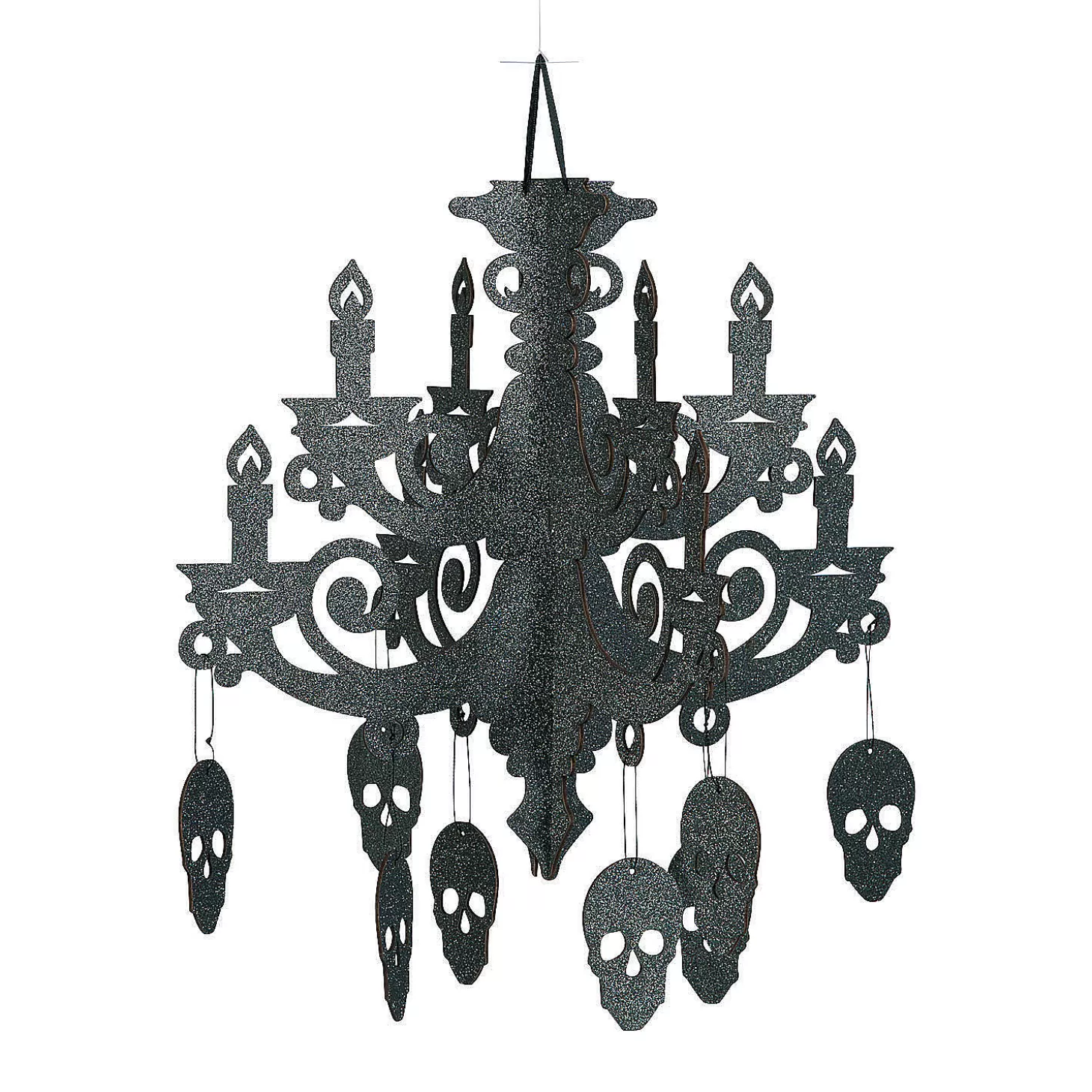 Discount 17" Spooky Floral Chandelier Halloween Decoration Skulls & Skeletons