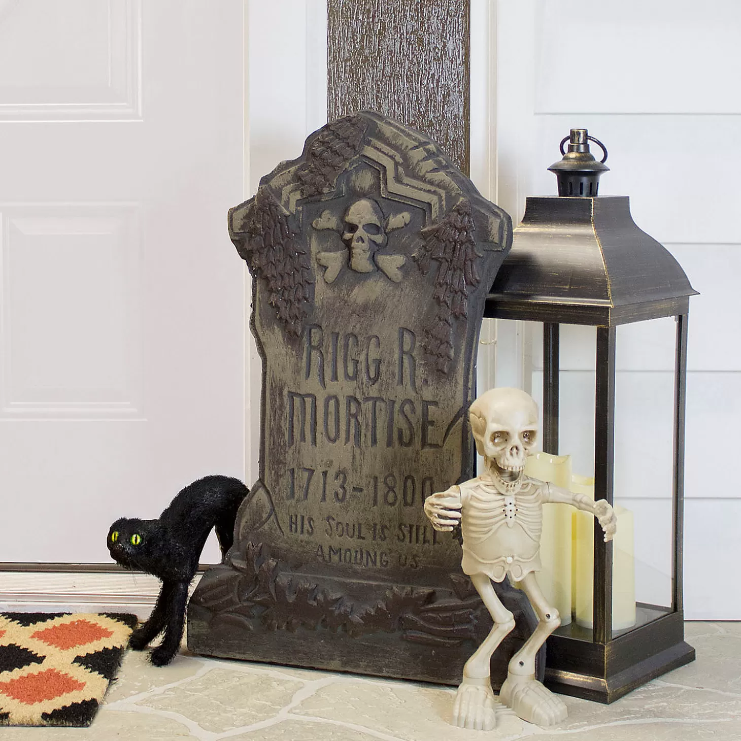 Clearance 28.5" Rigg R Mortise Halloween Tombstone Yard Decoration Skulls & Skeletons