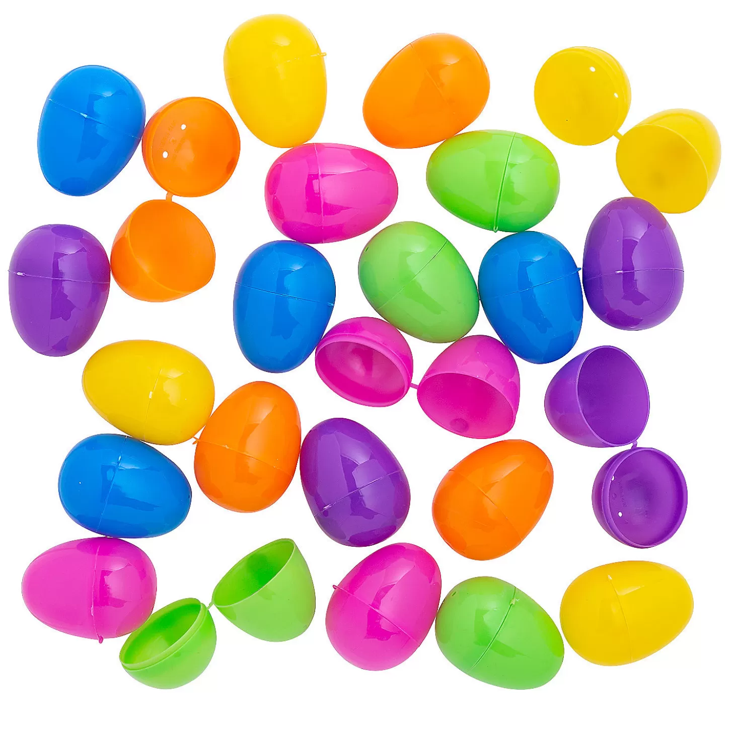 Outlet 2 Bulk 144 Pc. Colorful Bright Plastic Easter Eggs Bulk Halloween Supplies