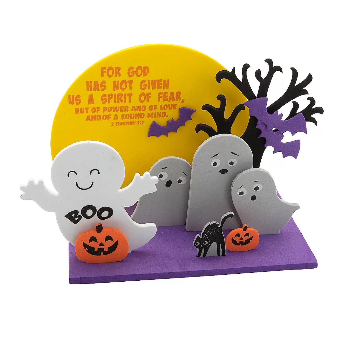 Cheap 3D Halloween Fear Not With God Craft Kit - Makes 12 Religious Halloween