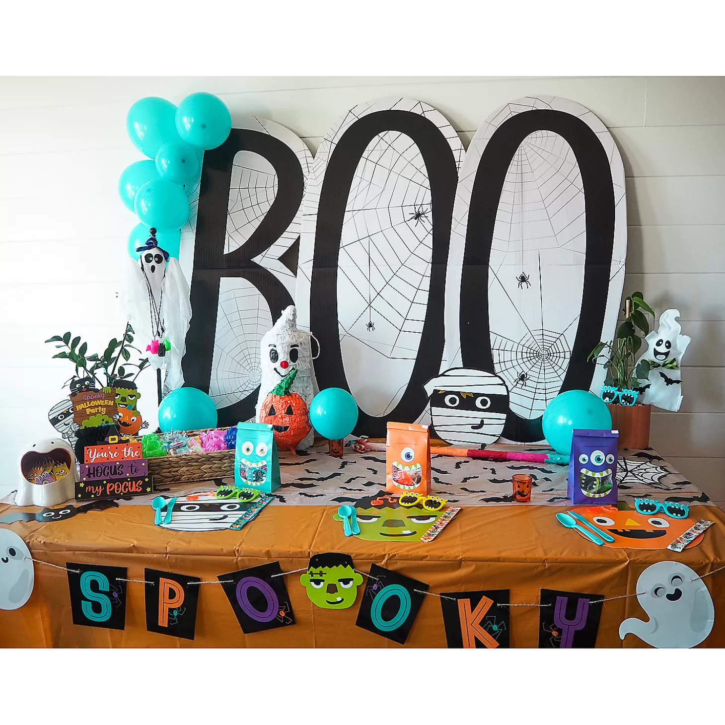 Clearance 4 1/2" X 9" Halloween Tin Tie Treat Bags With Monster Mouth Window - 24 Pc. Halloween Bags