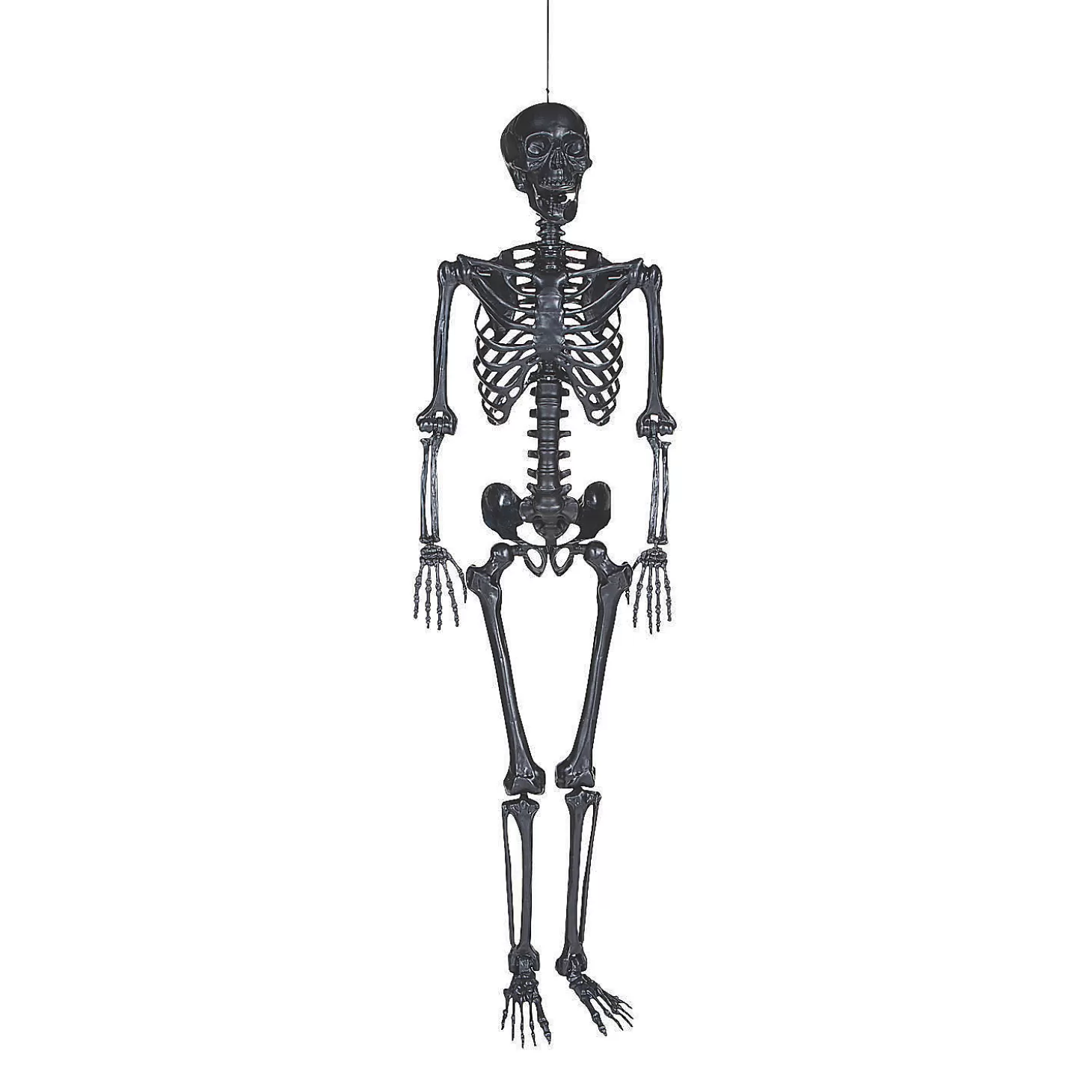 Best Sale 5 Ft. Life-Size Posable Black Skeleton Halloween Decoration Skulls & Skeletons