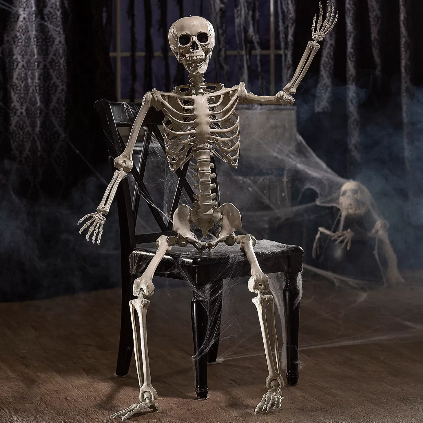 Cheap 5 Ft. Life-Size Posable Skeleton Halloween Decoration Skulls & Skeletons