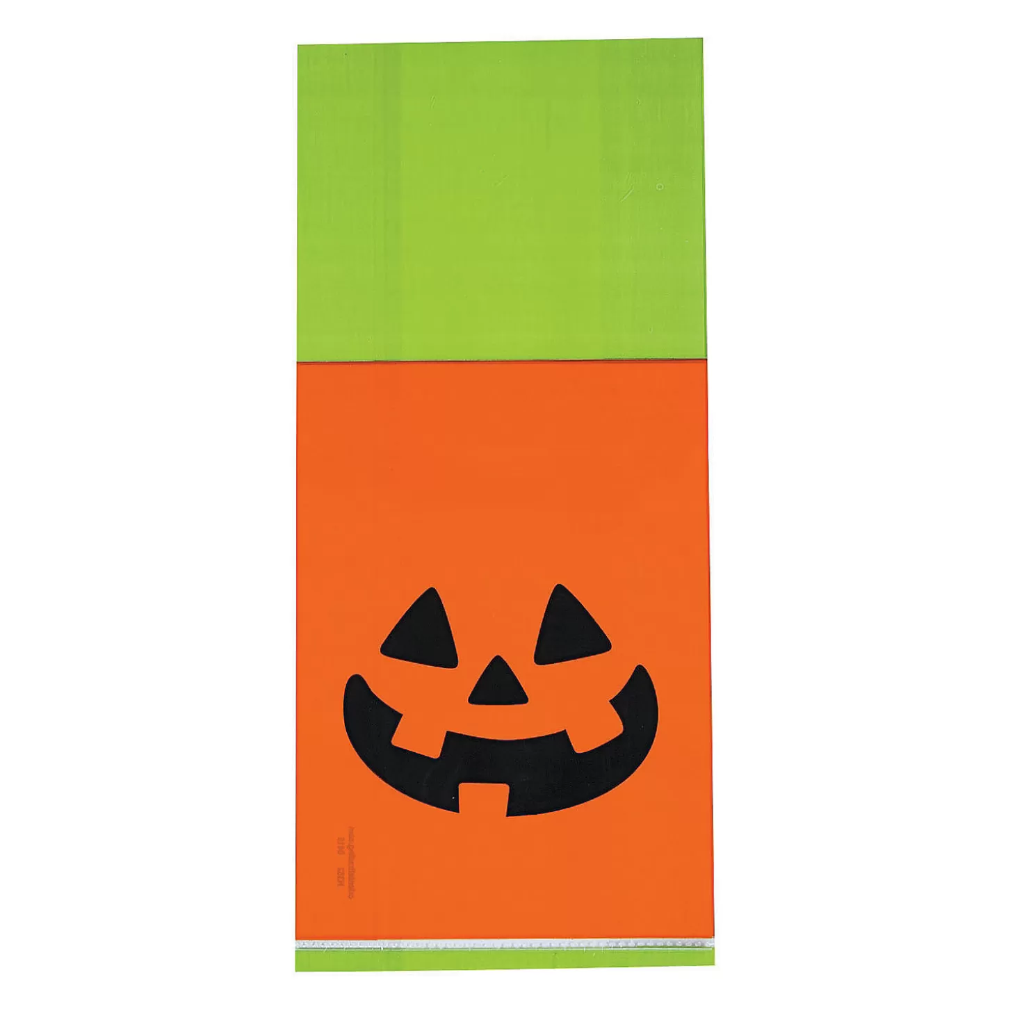 Fashion 5" X 11 1/2" Bulk 50 Pc. Halloween Jack-O'-Lantern Cellophane Bags Bulk Halloween Supplies
