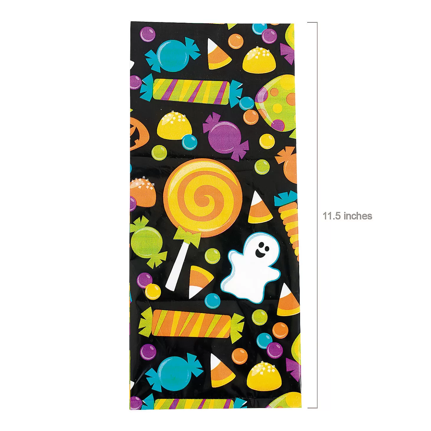 Best Sale 5" X 11 1/2" Halloween Ghost Cellophane Treat Bags - 12 Pc. Halloween Bags