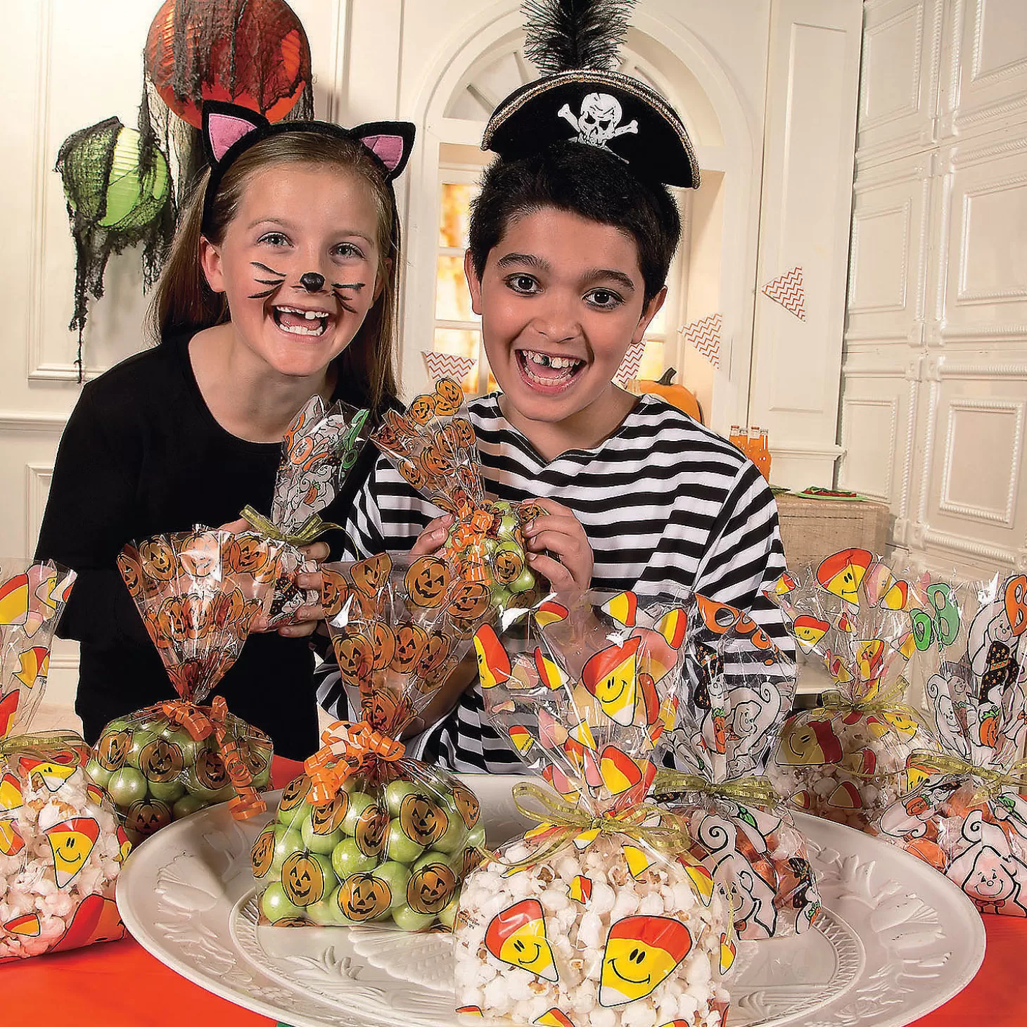 Flash Sale 5" X 11" Spooky Halloween Cellophane Bag Assortment - 36 Pc. Boo Bags