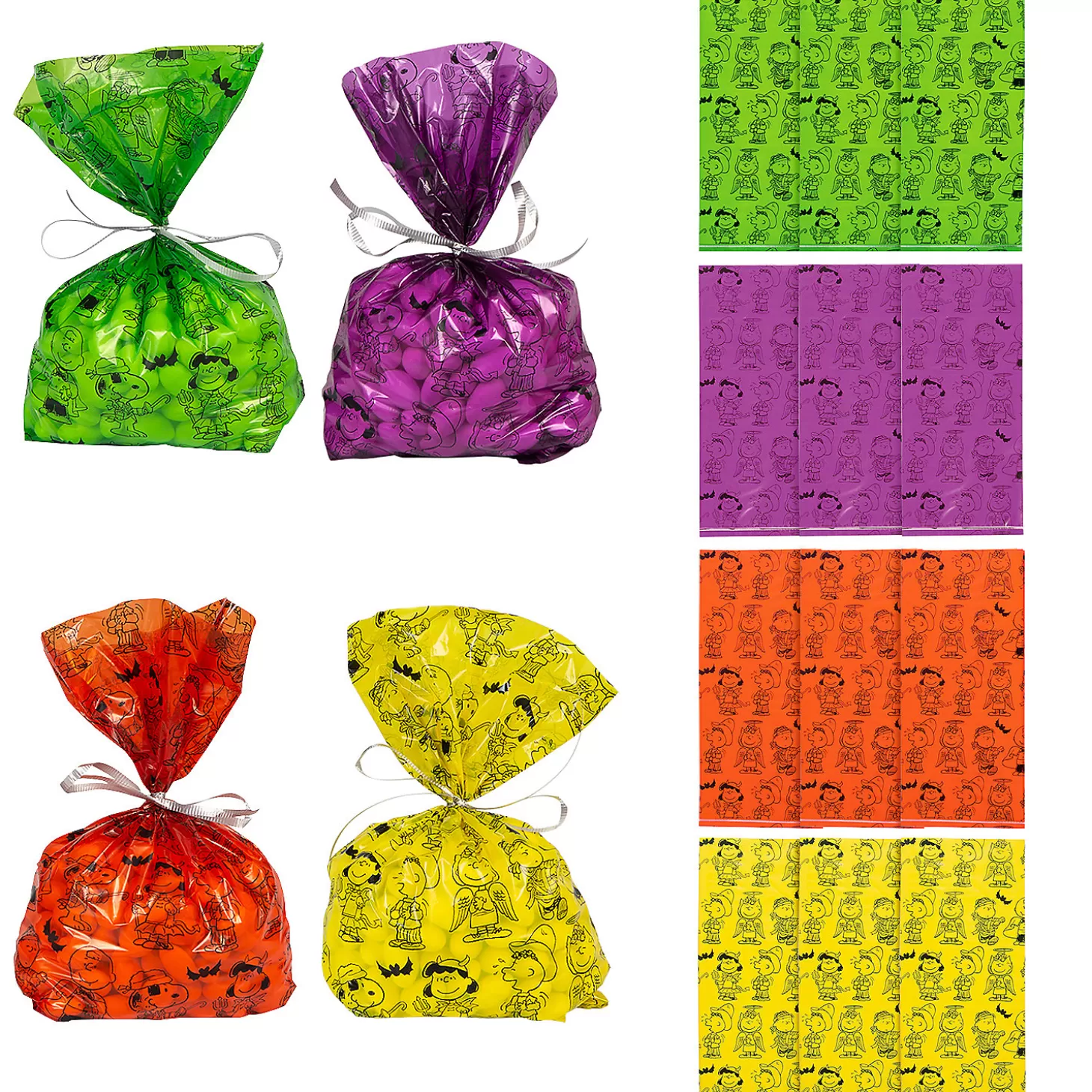 Online 5" X 2 1/2" X 11 1/2" Small Peanuts Boo Bags