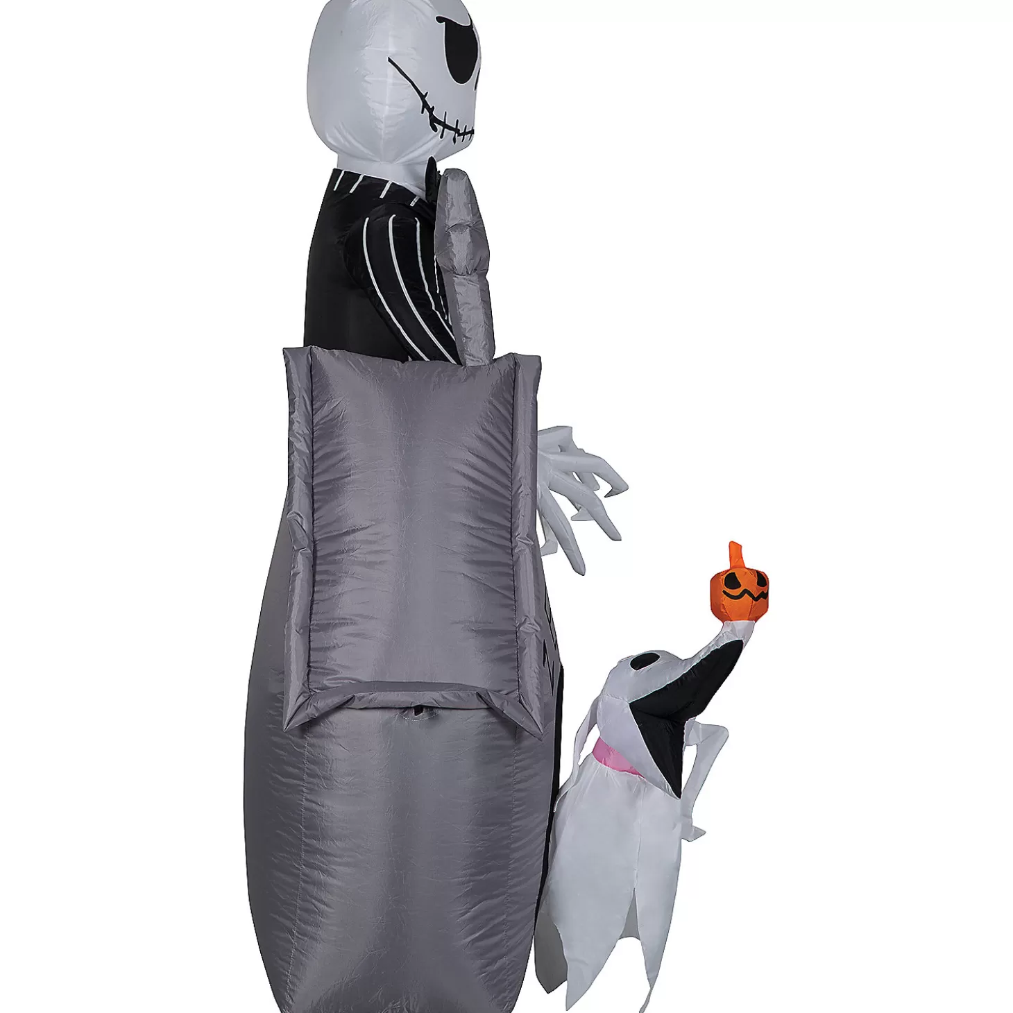 Best Sale 60" Blow Up Inflatable Nightmare Before Christmas Jack Skellington & Zero With House Outdoor Halloween Yard Decoration Skulls & Skeletons
