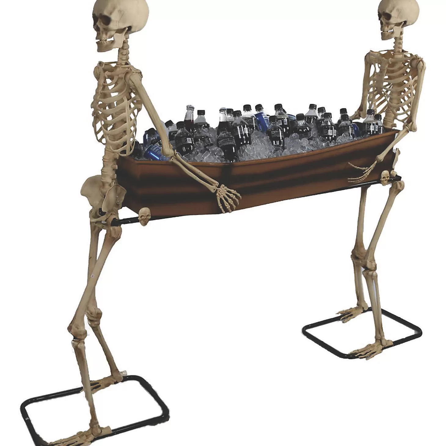 Discount 68 " X 17 1/2" Poseable Skeletons Carrying Coffin Halloween Decoration Skulls & Skeletons