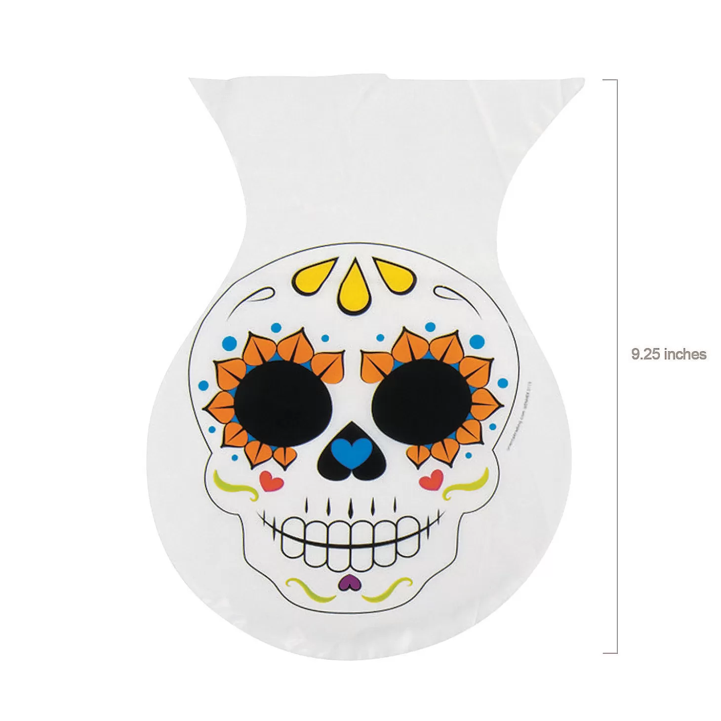 Cheap 6 3/4" X 9 1/4" Day Of The Dead Cellophane Bags - 12 Pc. Halloween Bags