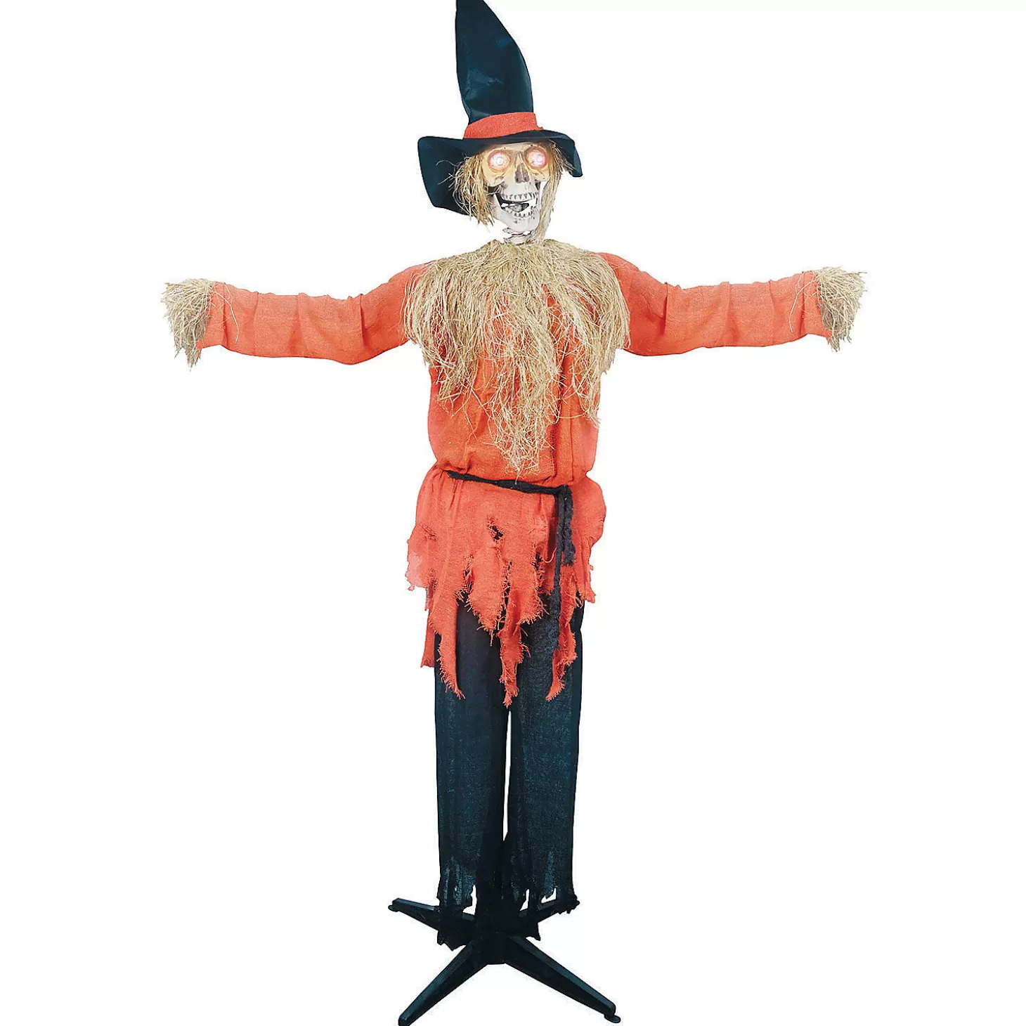 Cheap 6' Animated Standing Scarecrow Skulls & Skeletons