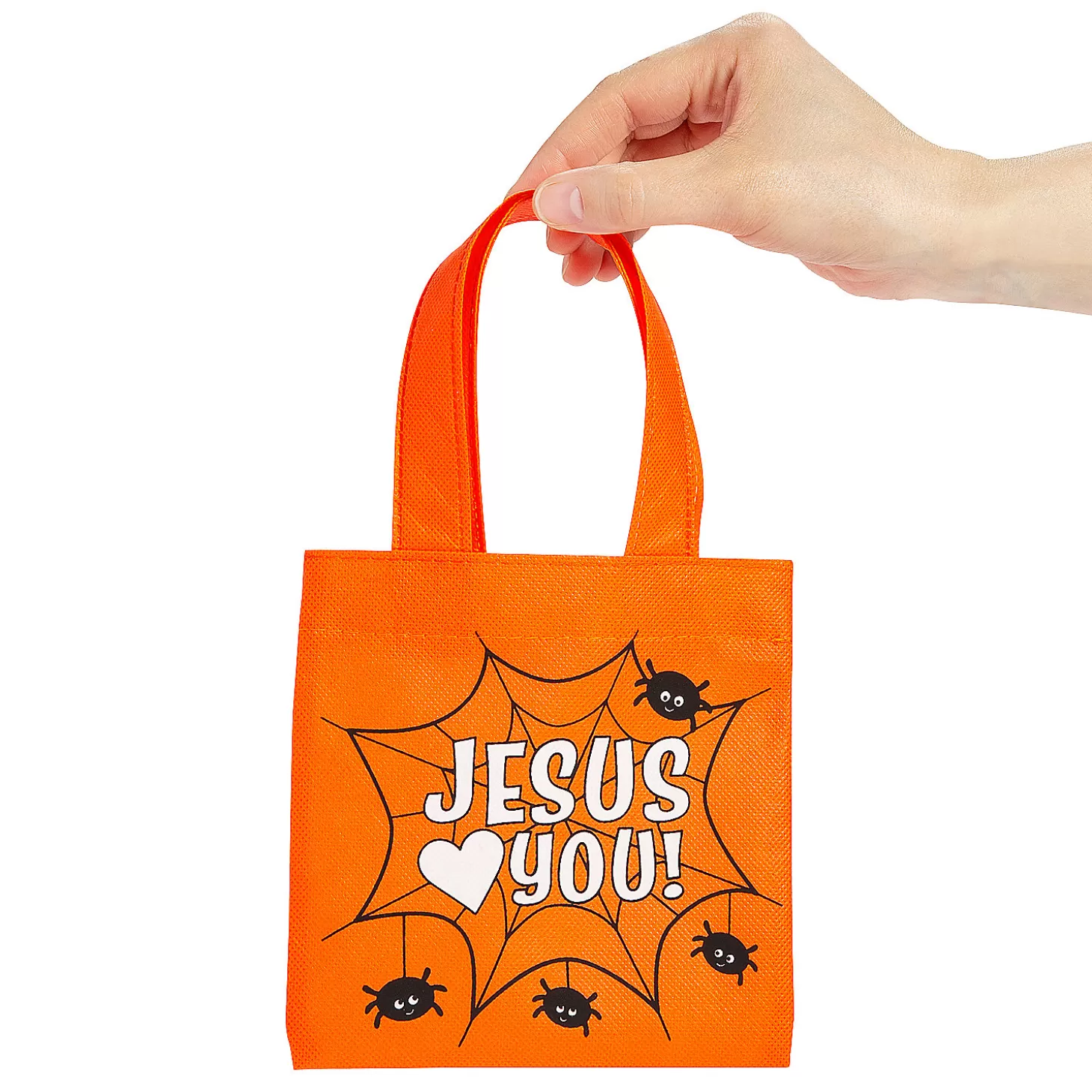 Outlet 6" X 6" Religious Halloween Mini Nonwoven Tote Bags – 12 Pc. Halloween Apparel & Accessories