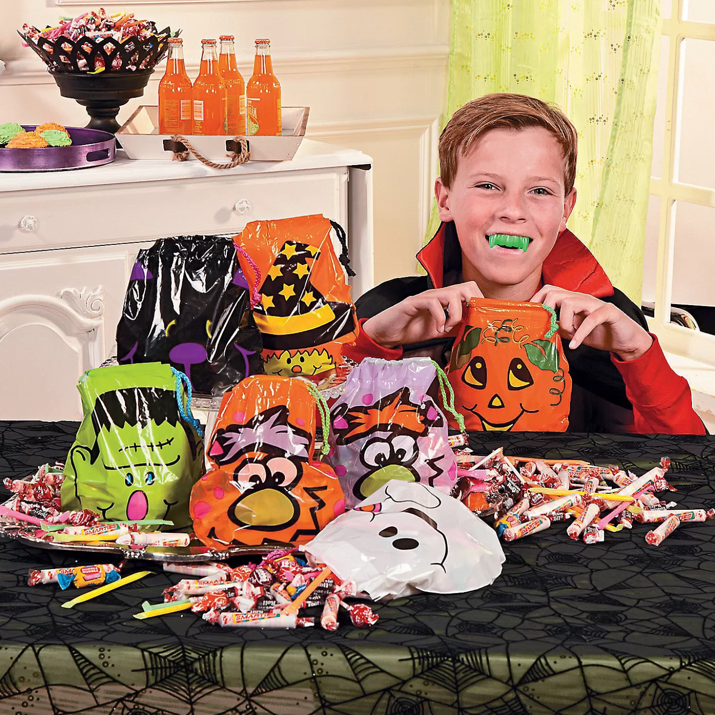 Shop 7 1/4" X 8 1/2" Bulk 72 Pc. Halloween Drawstring Goody Bags Halloween Bags