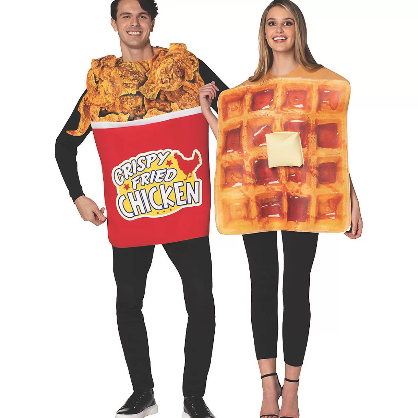 Fashion Adult Chicken And Waffle Couple Costumes Couples Costumes