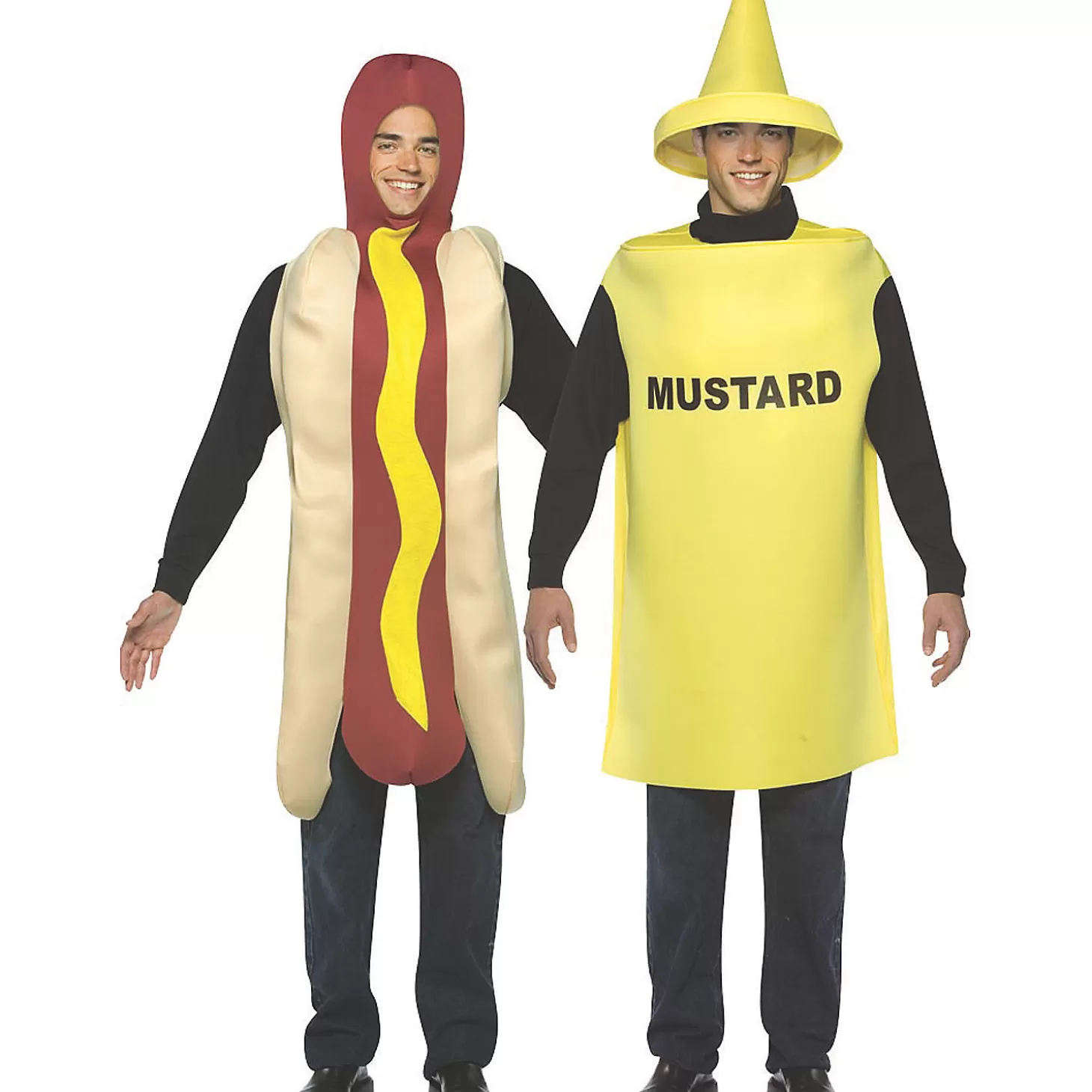 Outlet Adult Hot Dog And Mustard Couple Costumes Couples Costumes