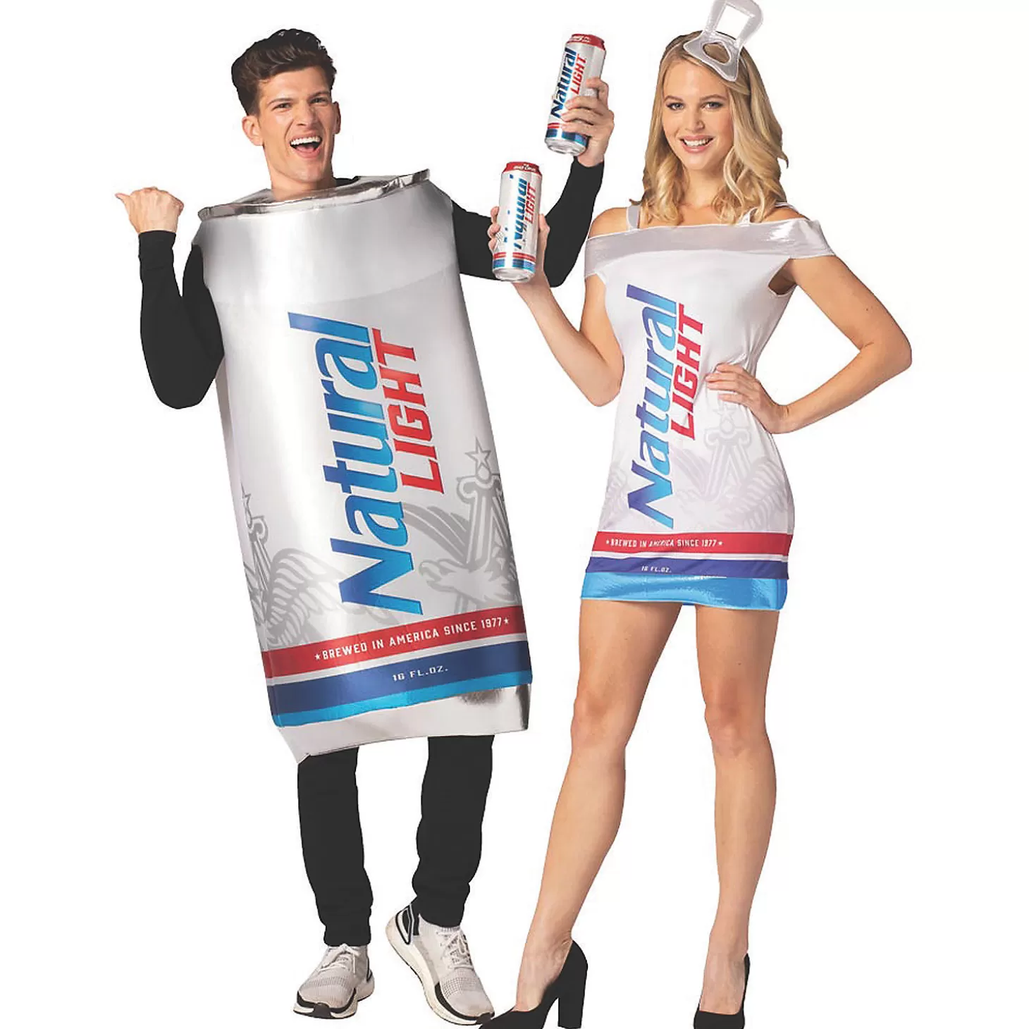 Sale Adult Natural Light Beer Couple Costumes Couples Costumes