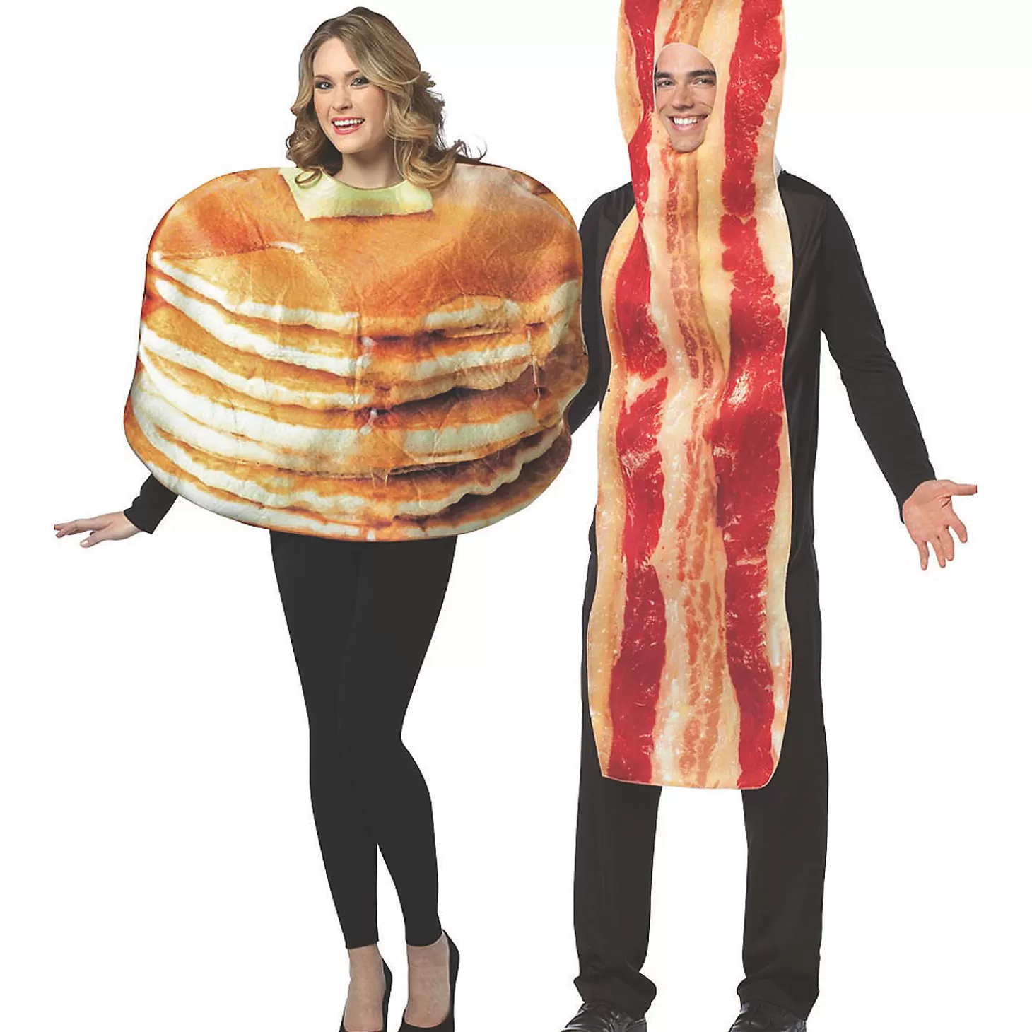 Store Adult Pancakes & Bacon Couples Costumes Couples Costumes