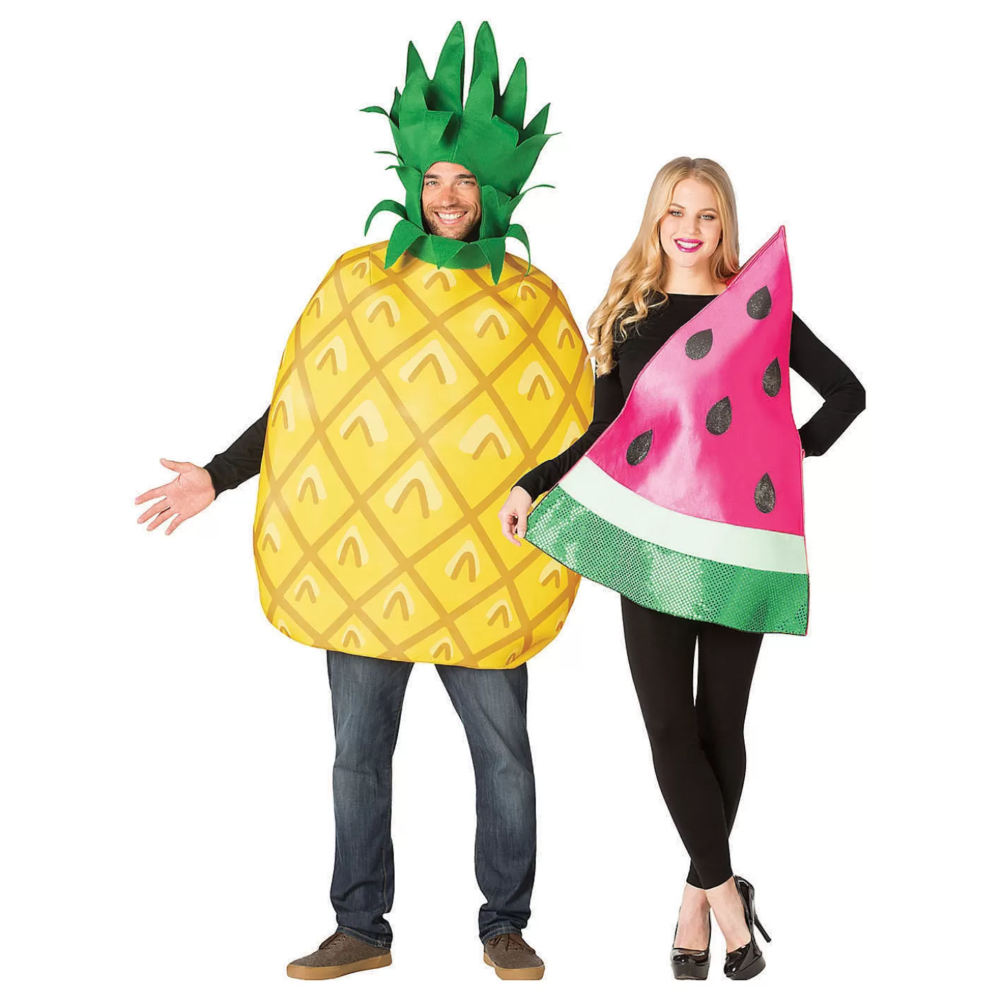 Sale Adult Pineapple And Watermelon Couple Costumes Couples Costumes