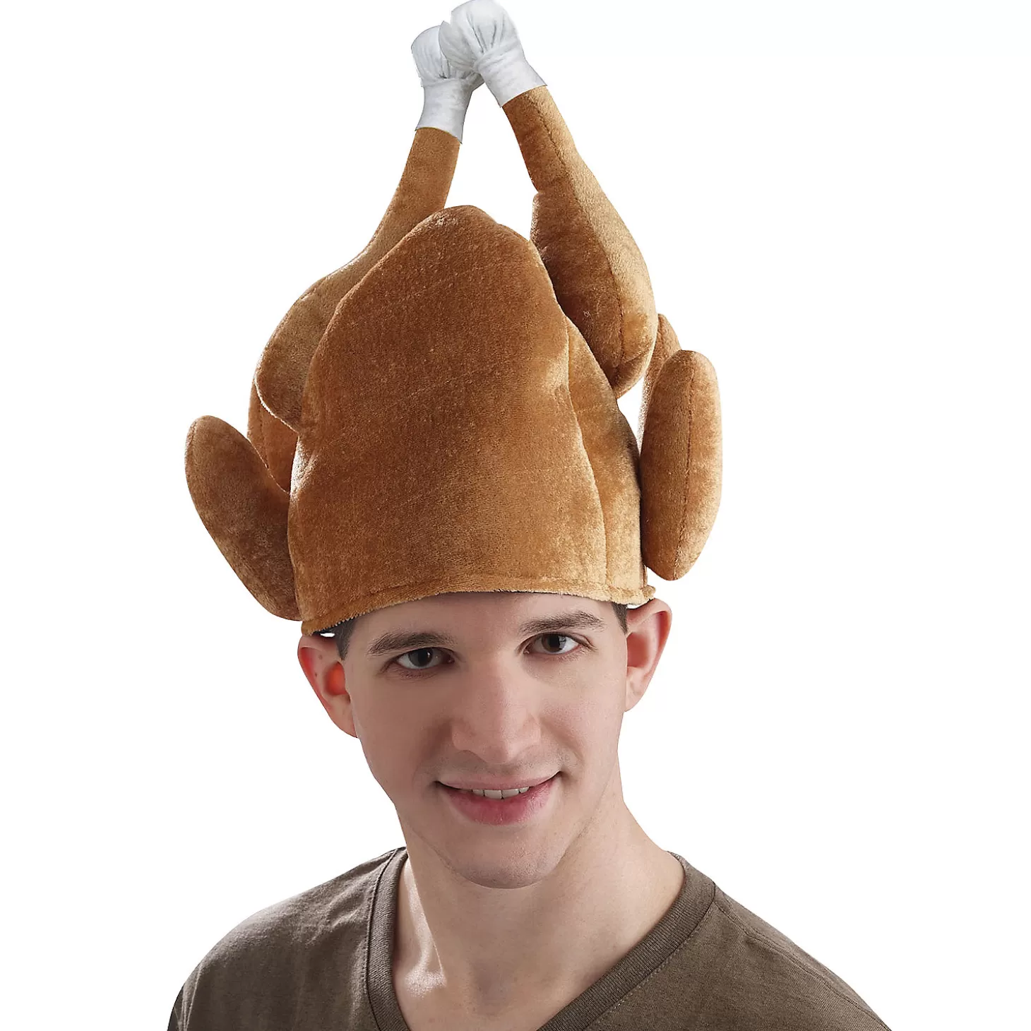 Hot Adult Roasted Turkey Hat Halloween Apparel & Accessories