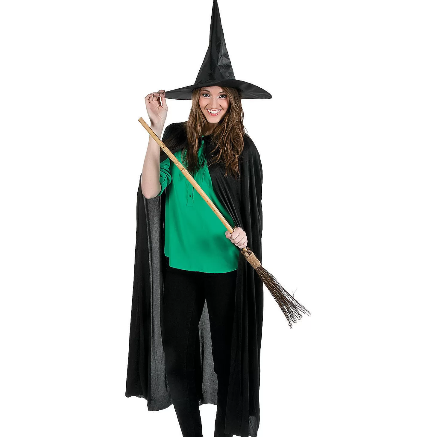 Cheap Adult's Classic Black Witch Hat Halloween Apparel & Accessories