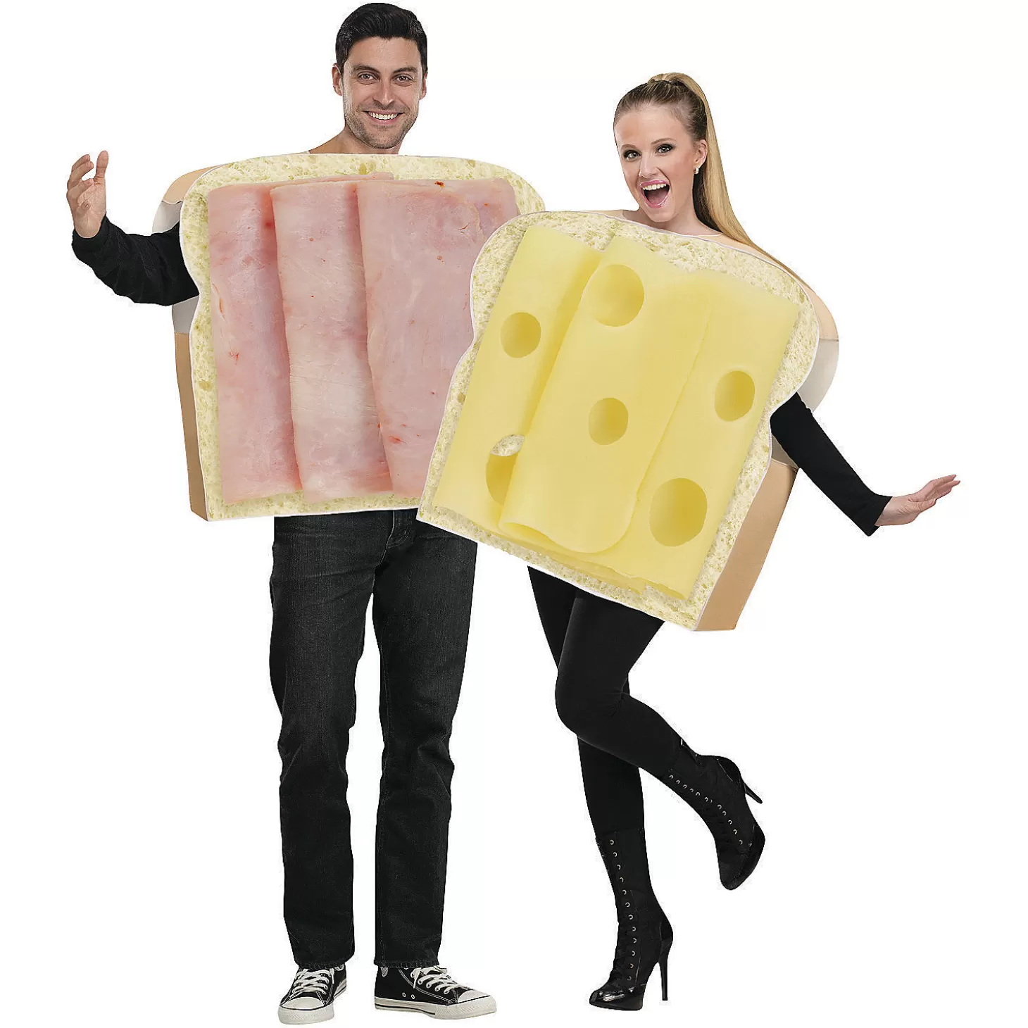 Hot Adult's Ham And Swiss Couples Costumes Couples Costumes