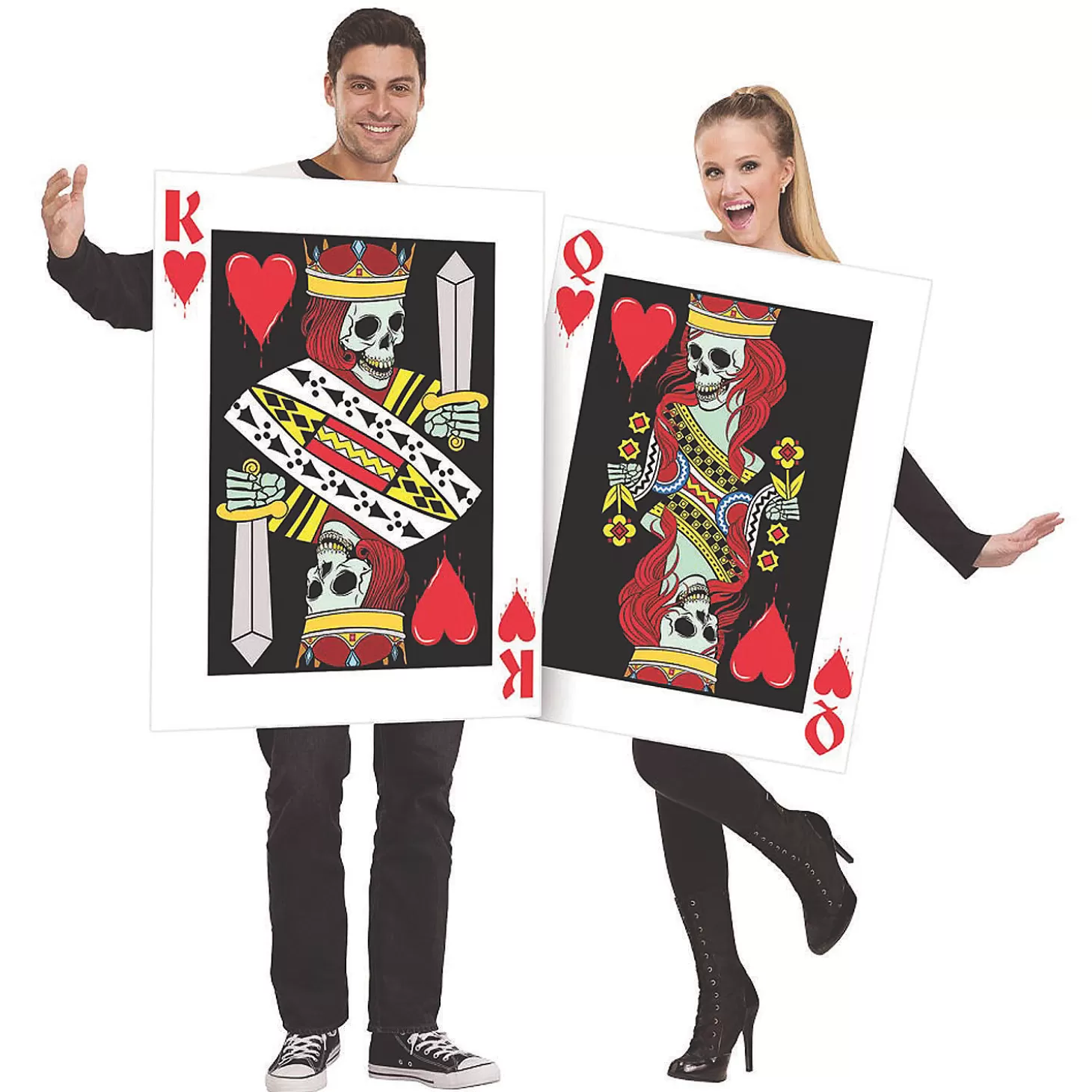 Flash Sale Adult's King And Queen Of Hearts Couples Costumes Couples Costumes