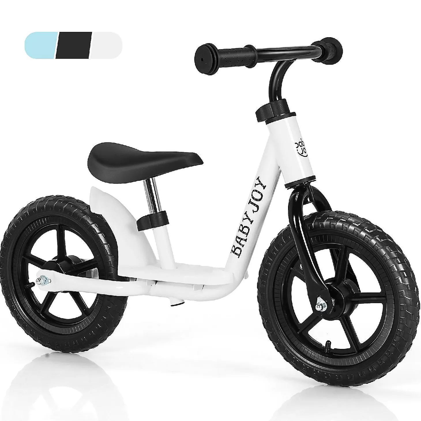 Shop Babyjoy 11'' Toddler Balance Bike W/ Footrest No Pedal White Riding Toys