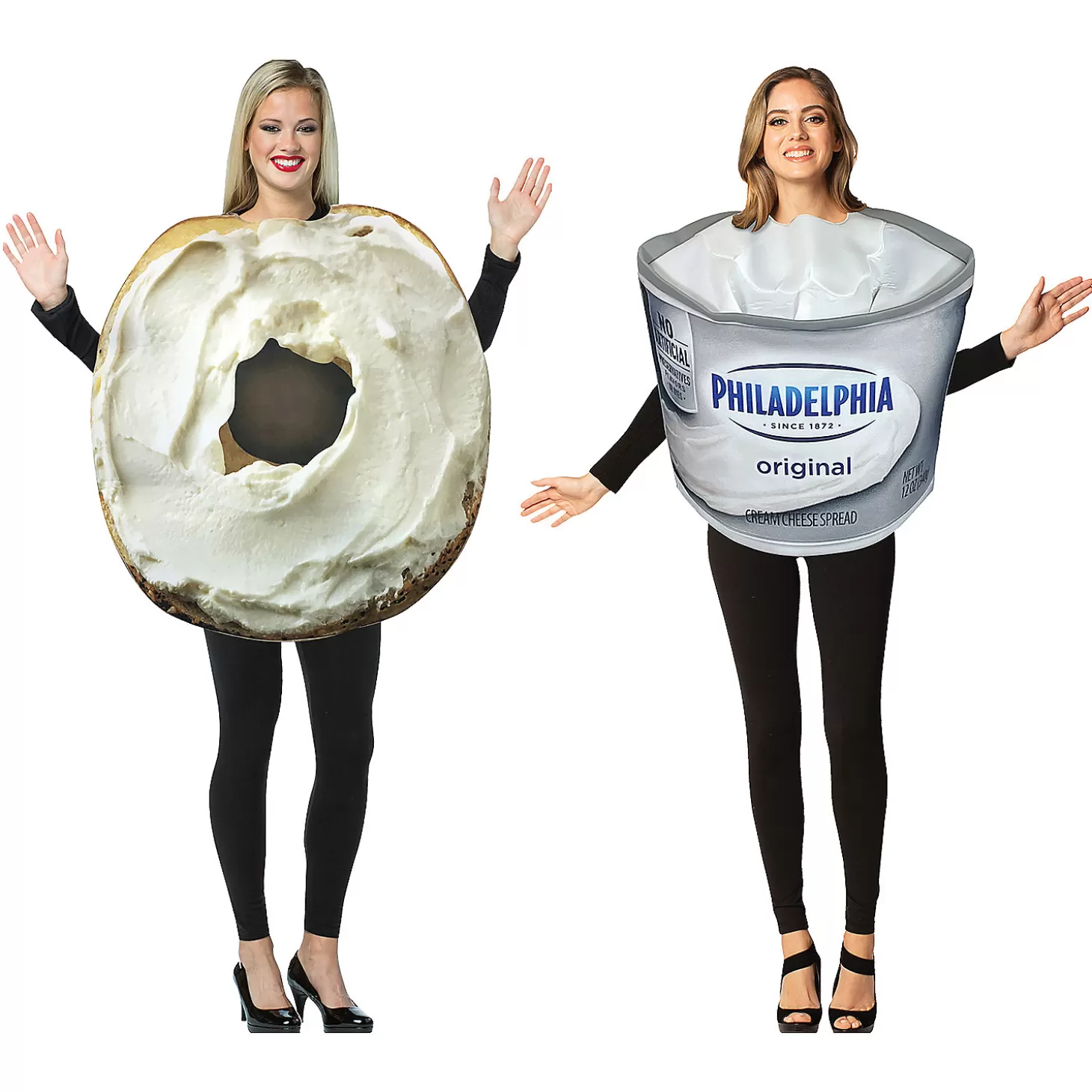 Fashion Bagel & Cream Cheese Couples Costume Couples Costumes