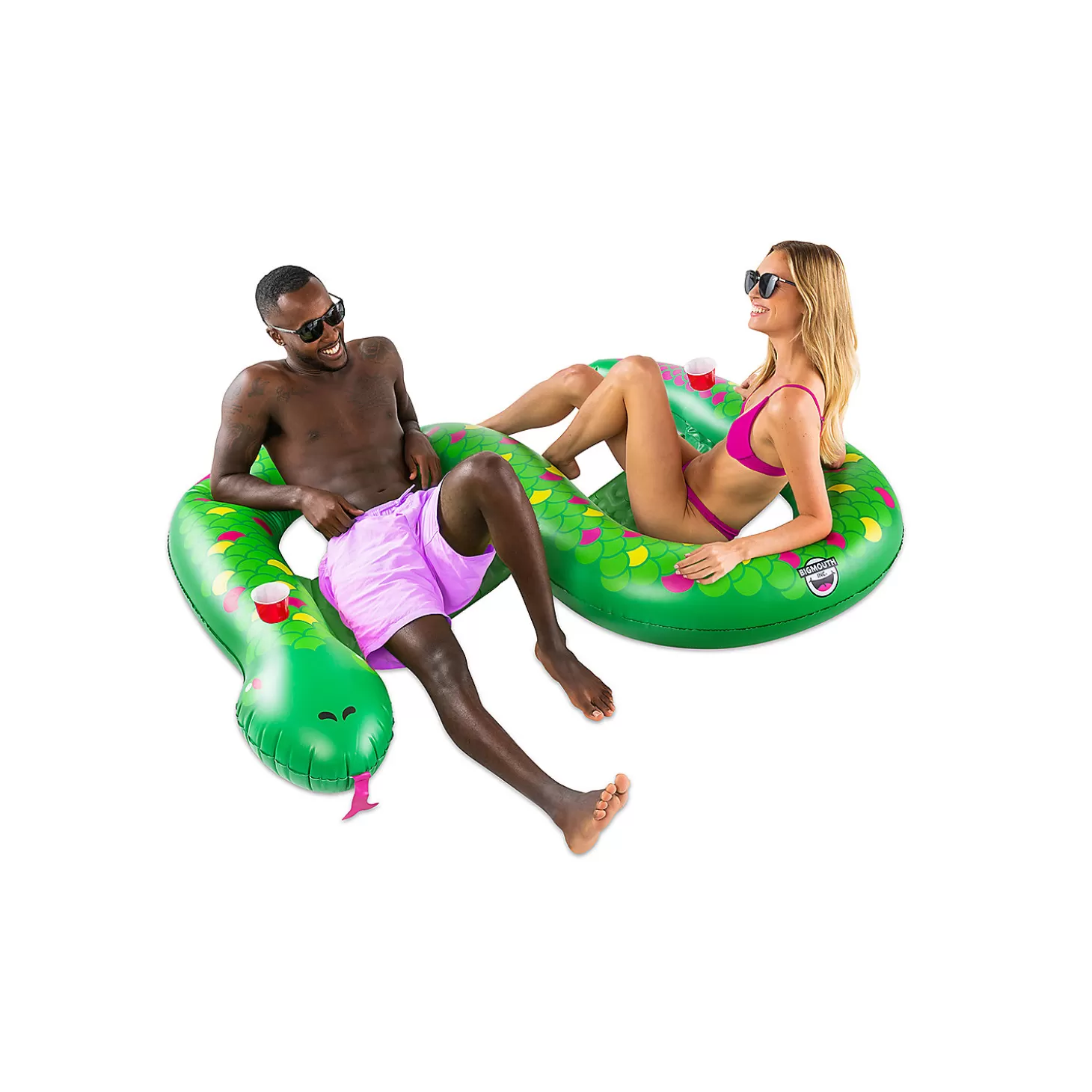 Flash Sale Bigmouth Double Snake Two Person Pool Float Water Toys