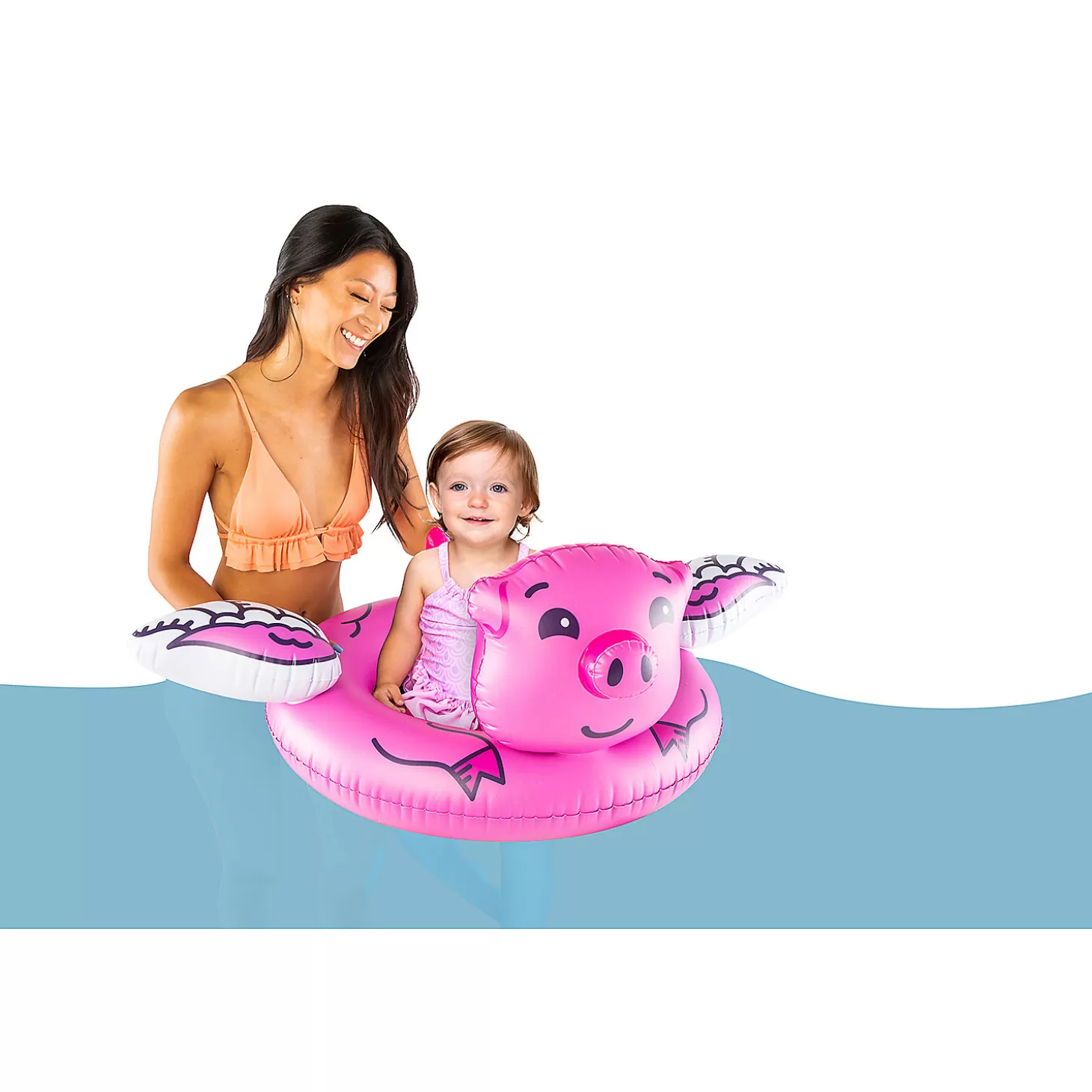 Fashion Bigmouth Lil' Flying Pig Pool Float Water Toys