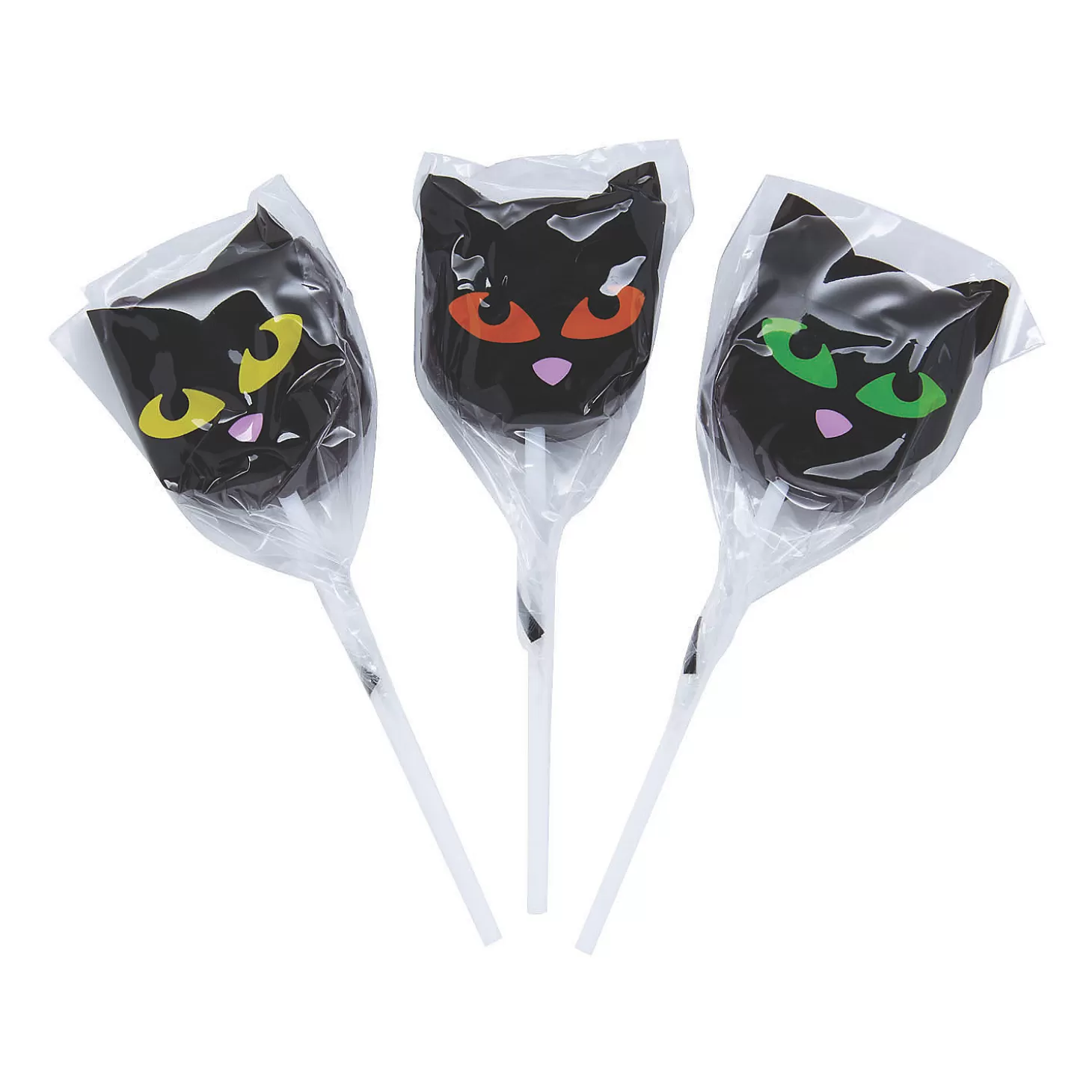 Flash Sale Black Cat Character Lollipops - 12 Pc. Halloween Candy