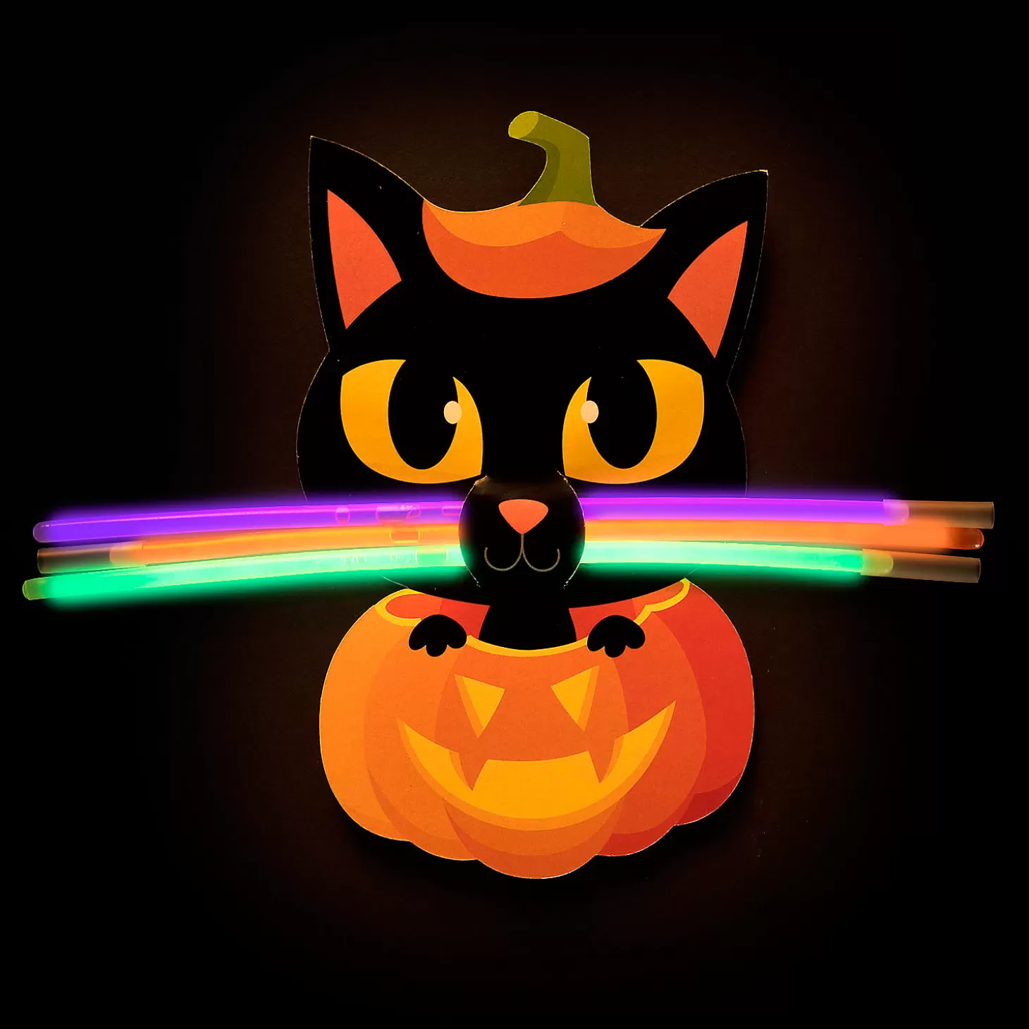 Shop Black Cat Glow Handout Kit For 24 Halloween Fun Kits