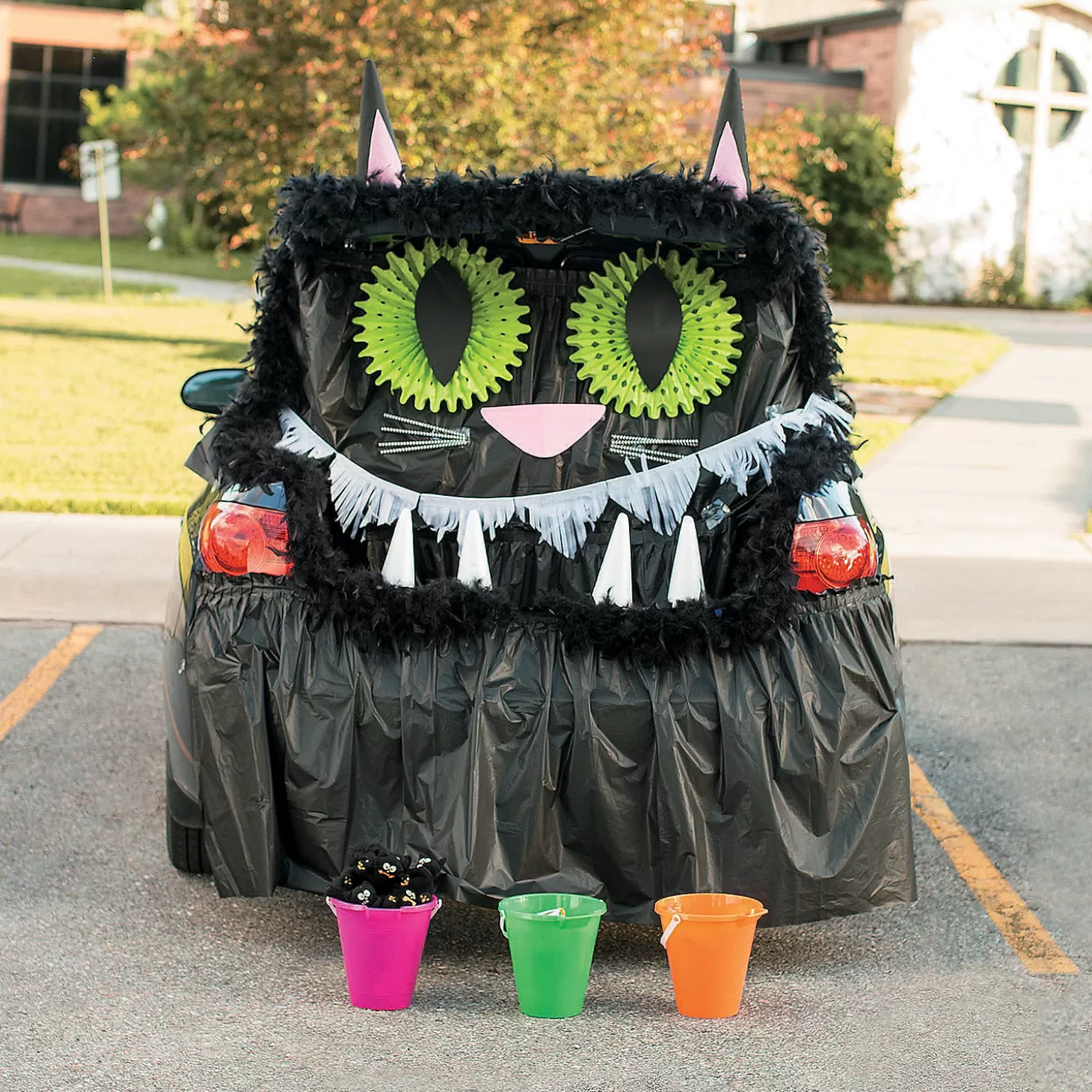 Shop Black Cat Trunk-Or-Treat Decorating Kit - 50 Pc. Religious Halloween