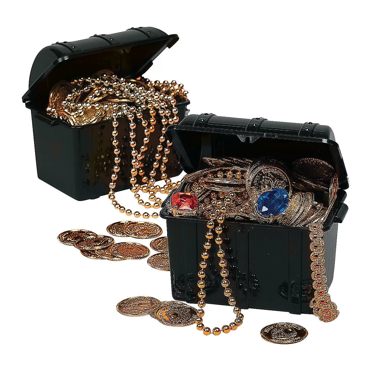 Clearance Black Pirate Chests - 12 Pc. Halloween Bags