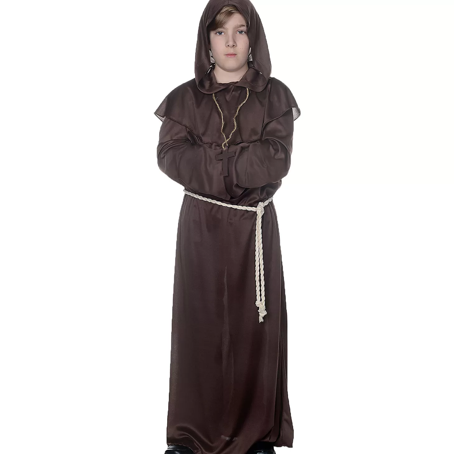 Sale Boy's Brown Monk Robe Religious Halloween