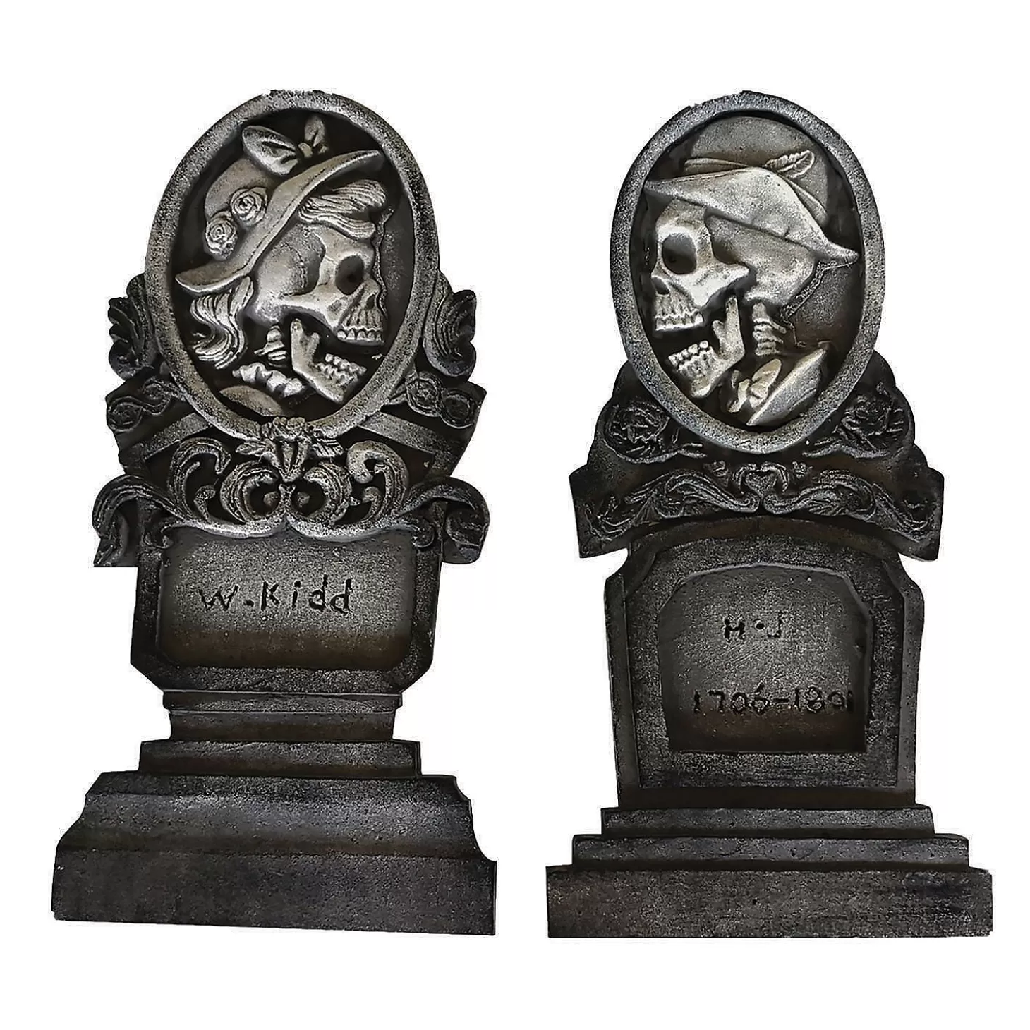 Hot Bride And Groom Tombstone Set Skulls & Skeletons