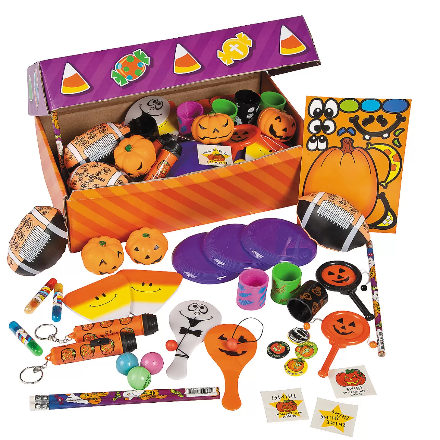 Store Bulk 100 Pc. Trunk-Or-Treat Religious Halloween Assortment Religious Halloween
