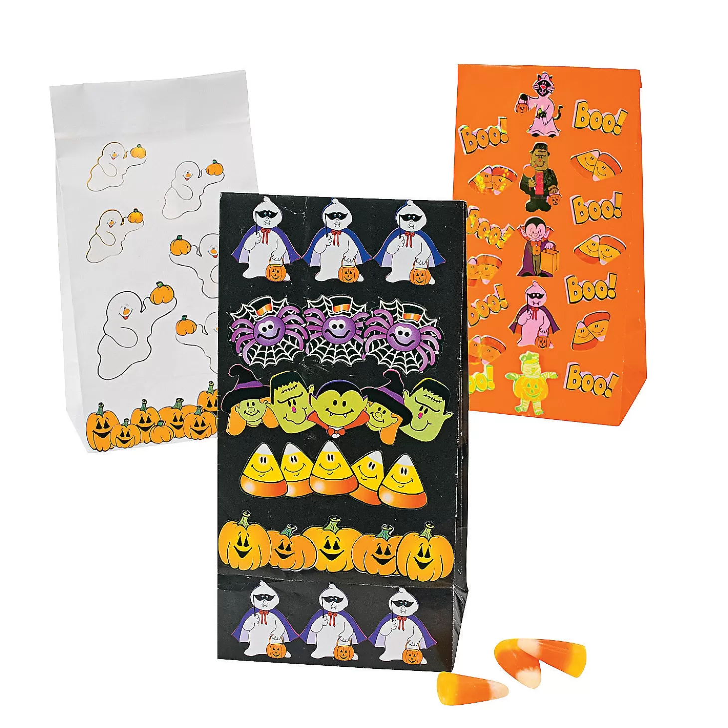 Flash Sale Bulk 1200 Pc. Halloween Sticker Assortment Boo Bags