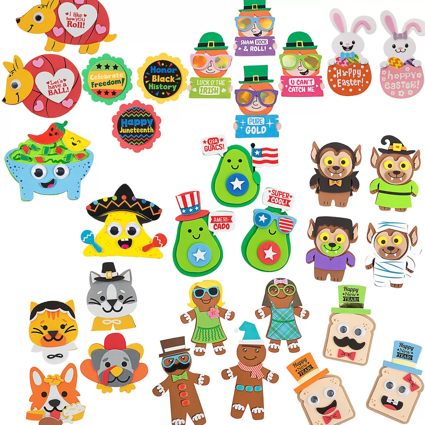 Cheap Bulk 120 Pc. Ultimate Holiday Magnet Craft Kit Assortment – Makes 120 Halloween Fun Kits