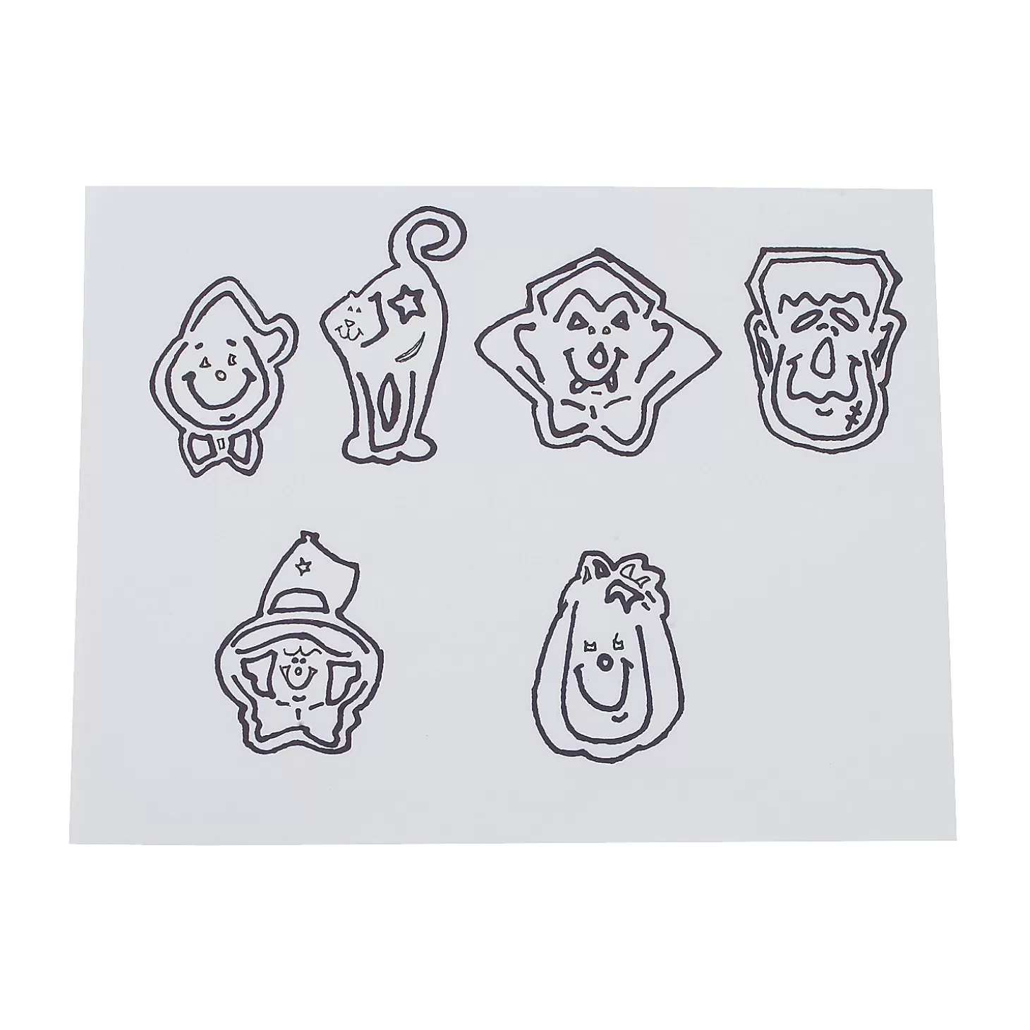 Hot Bulk 144 Pc. Halloween Character Stencil Bookmarks Bulk Halloween Supplies